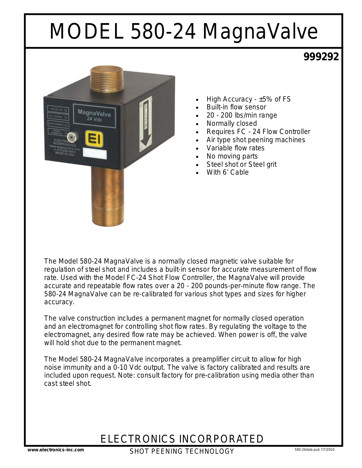 Electronics 580-24 User Manual