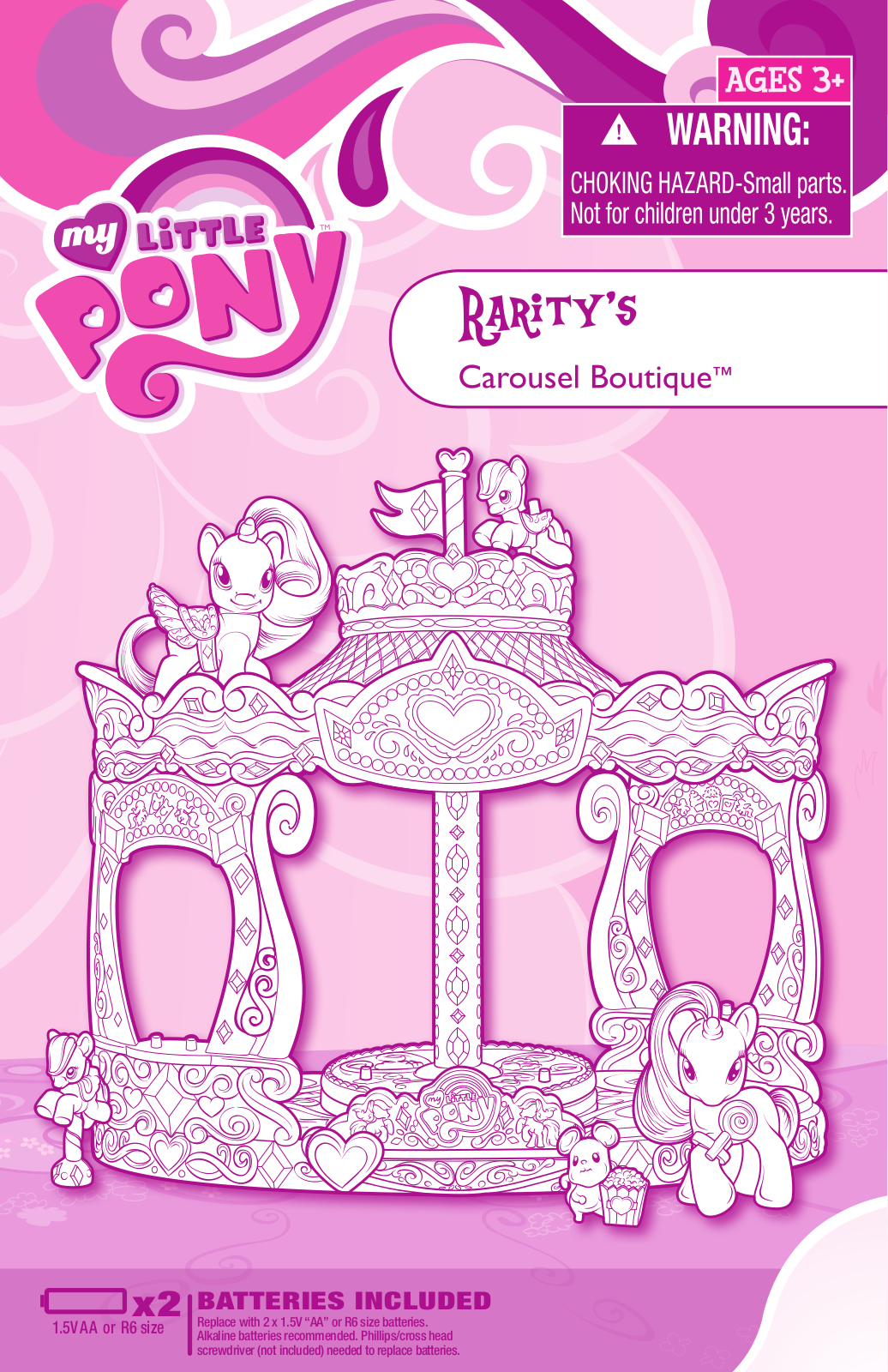 HASBRO My Little Pony Rarity's Carousel Boutique User Manual