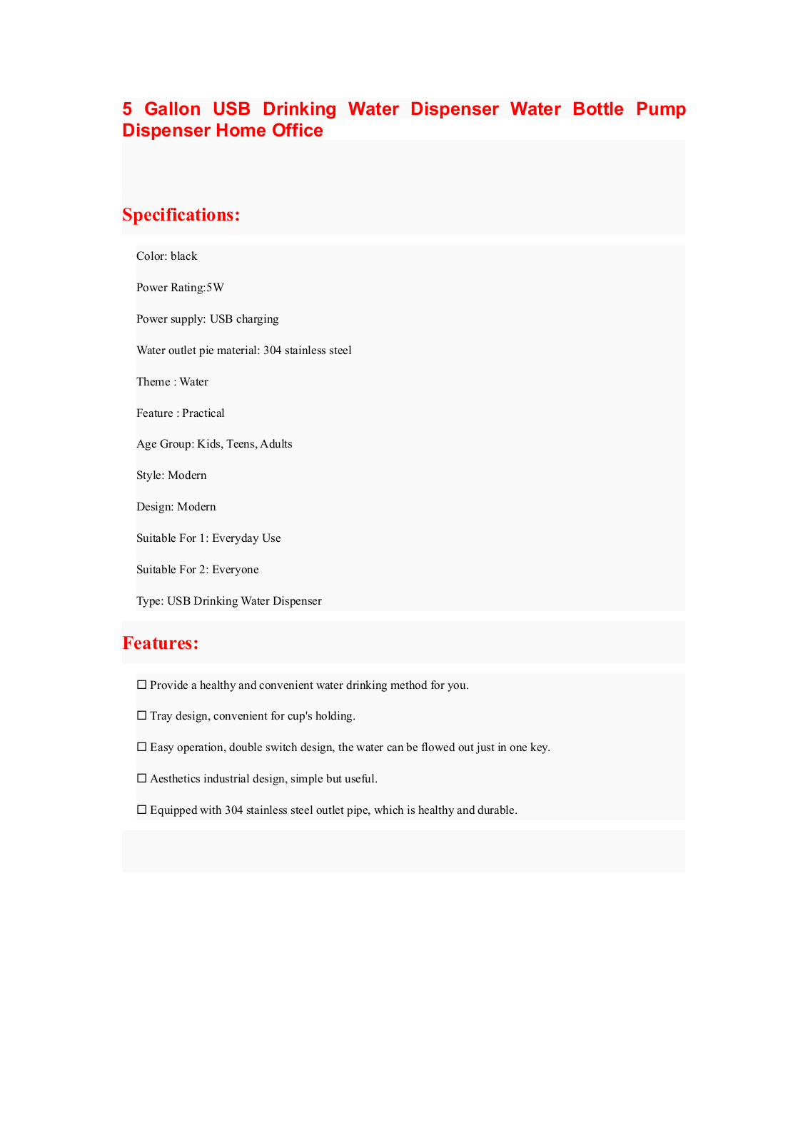 OUKANING EVGH1510 Specifications - ManualMachine.com