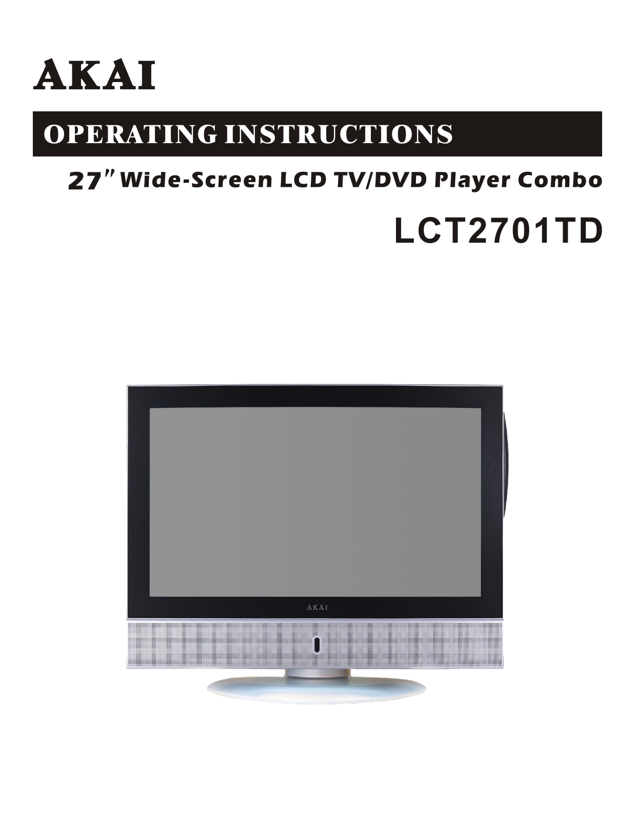 Akai LCT2701TD User Manual