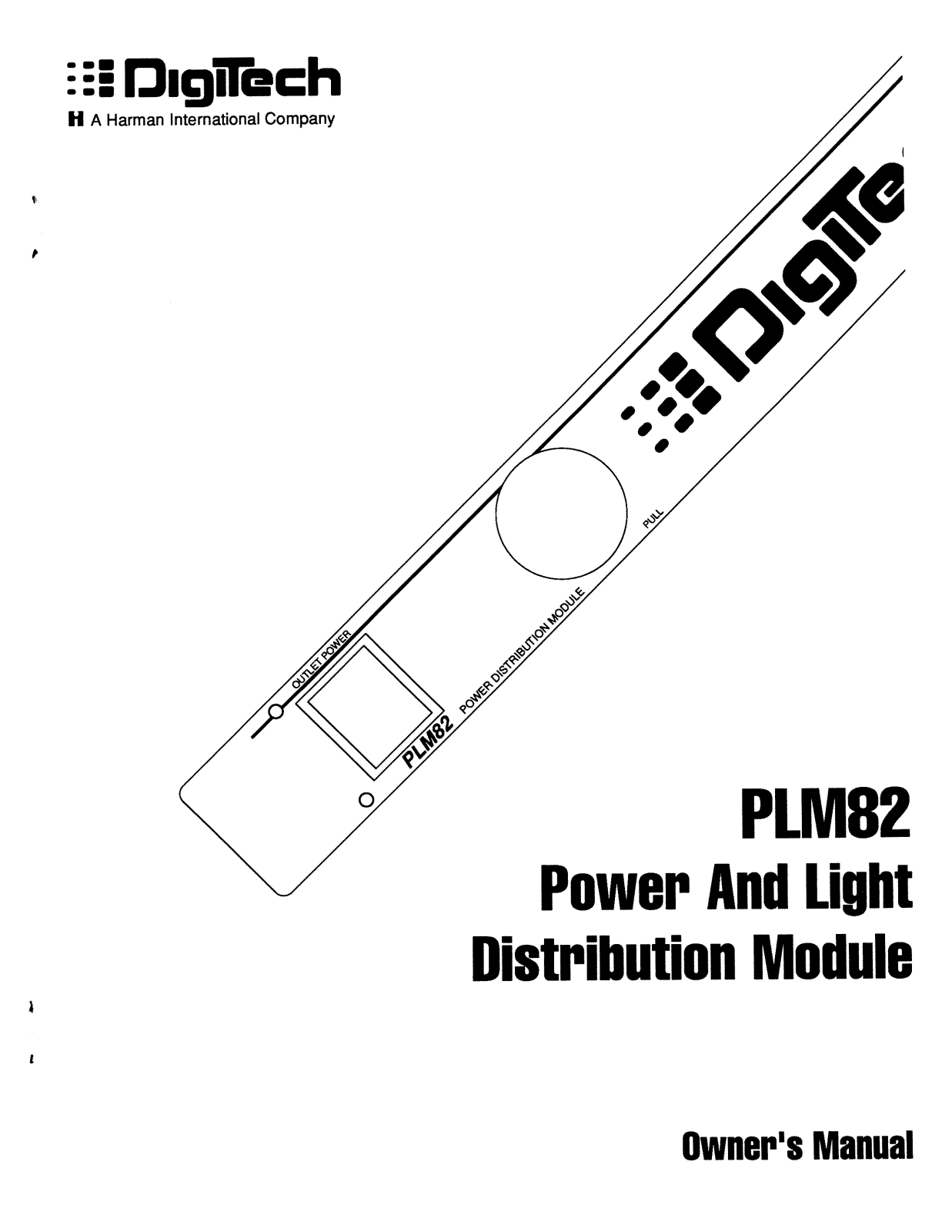 DigiTech PLM82 User Manual