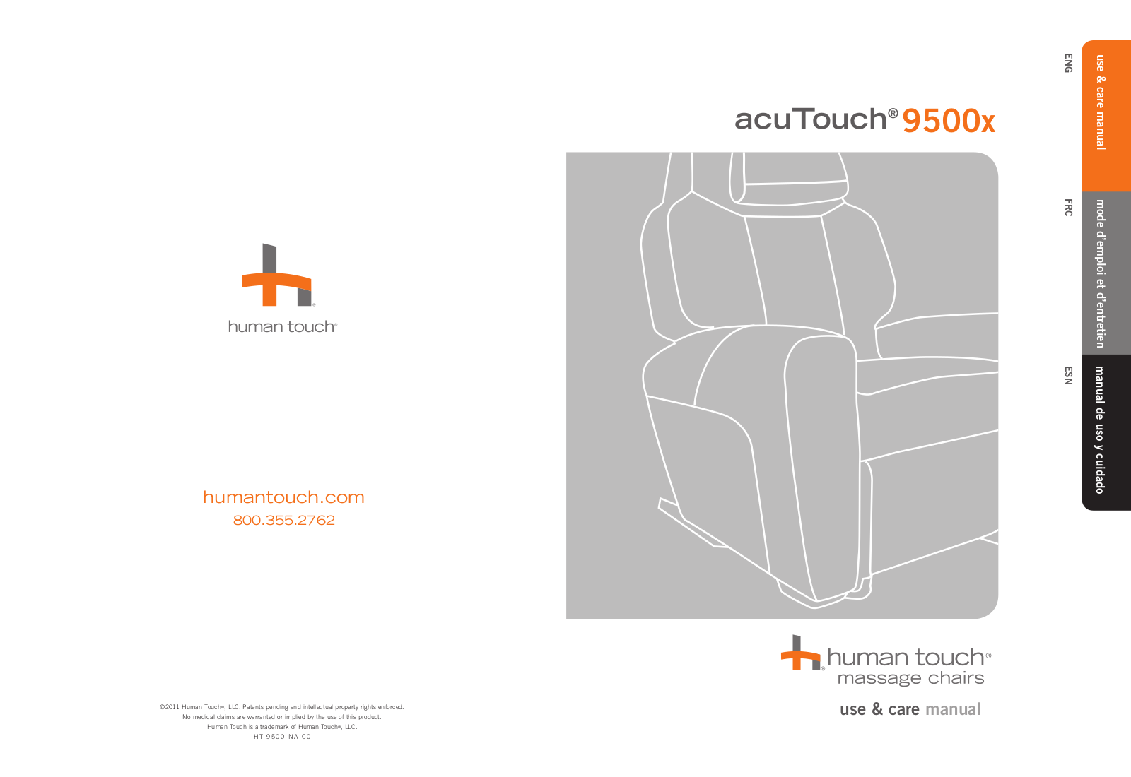 Human Touch AcuTouch 9500 User Manual