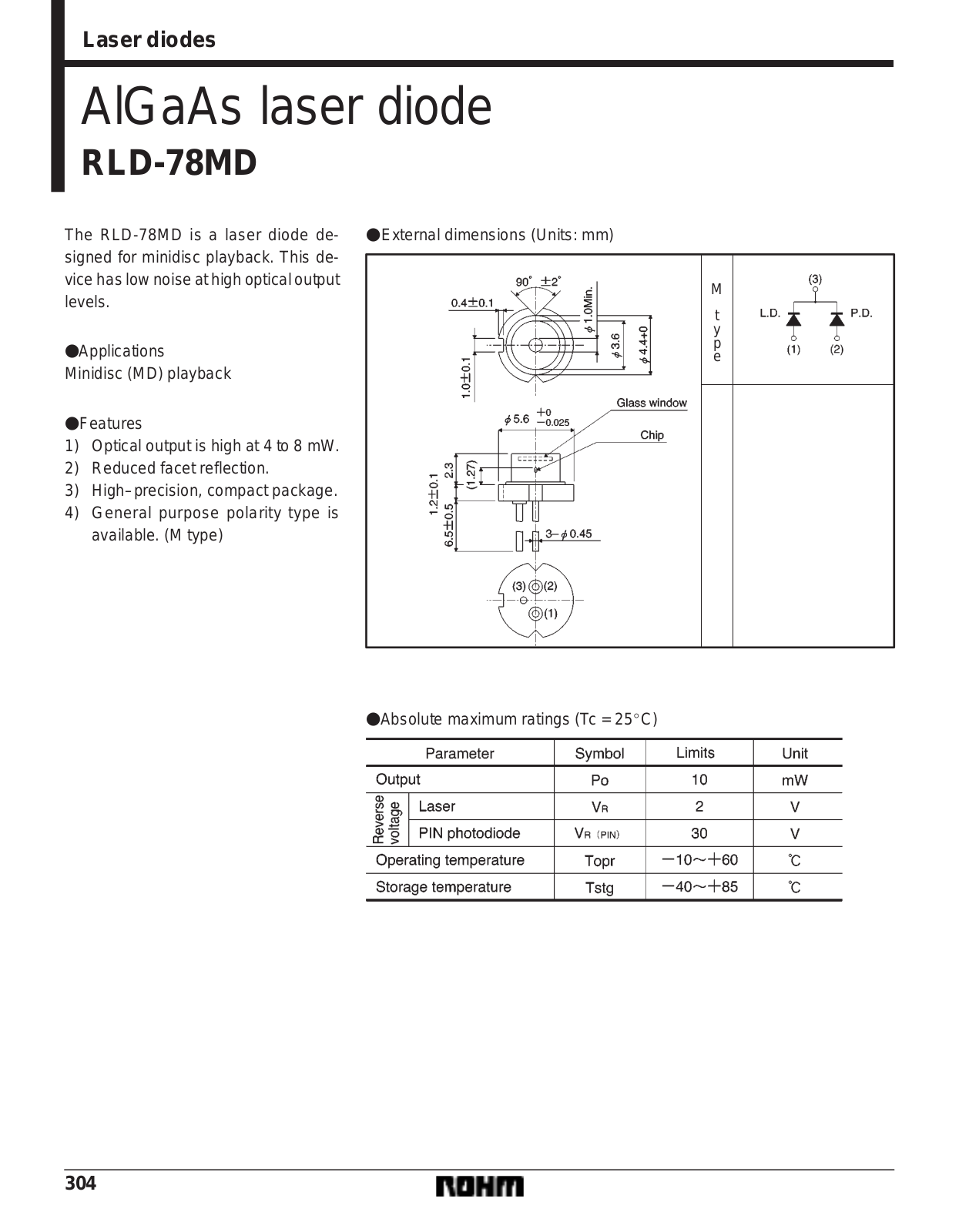 ROHM RLD-78MD Datasheet