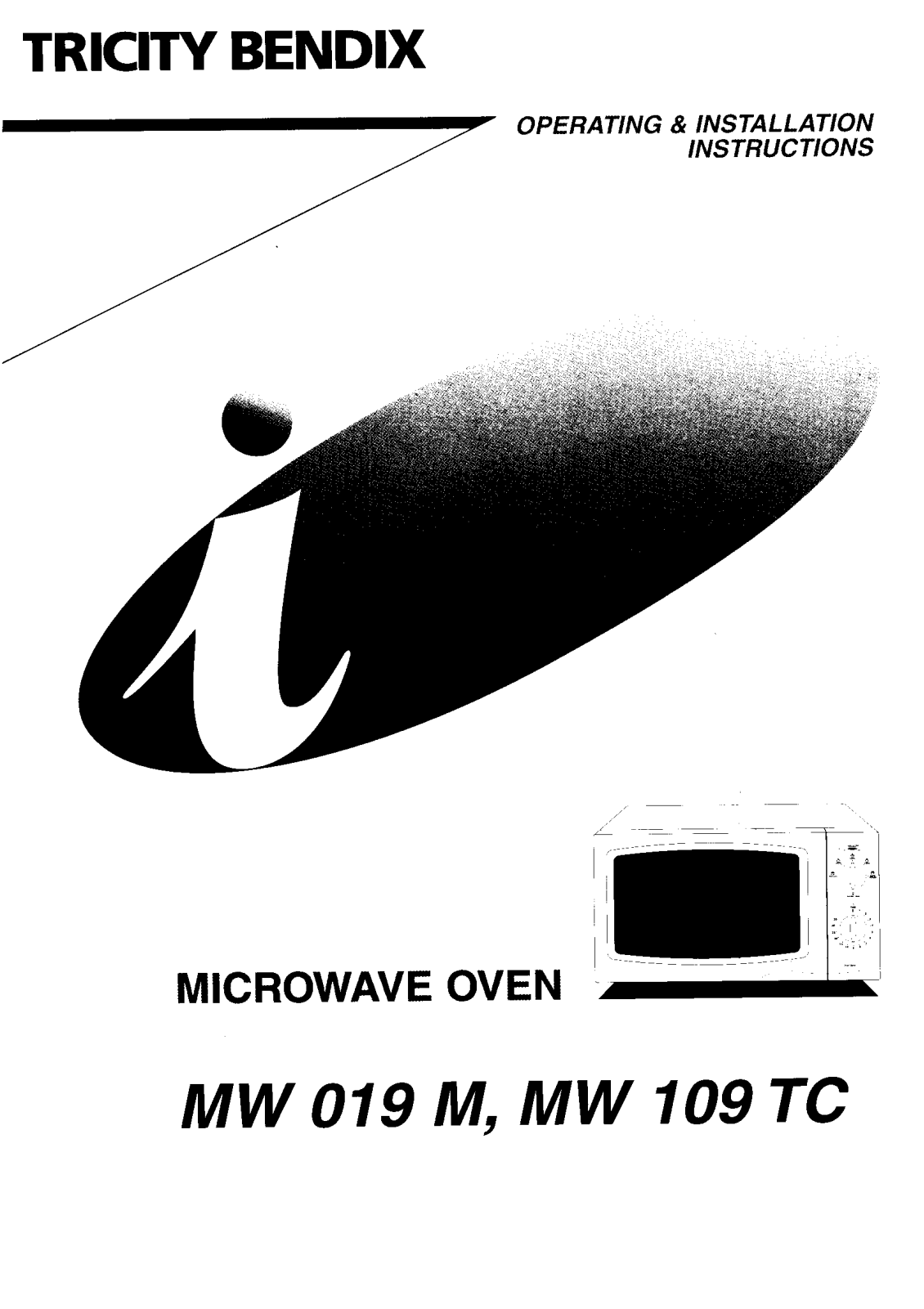 tricity bendix MW109TC, MW019M User Manual