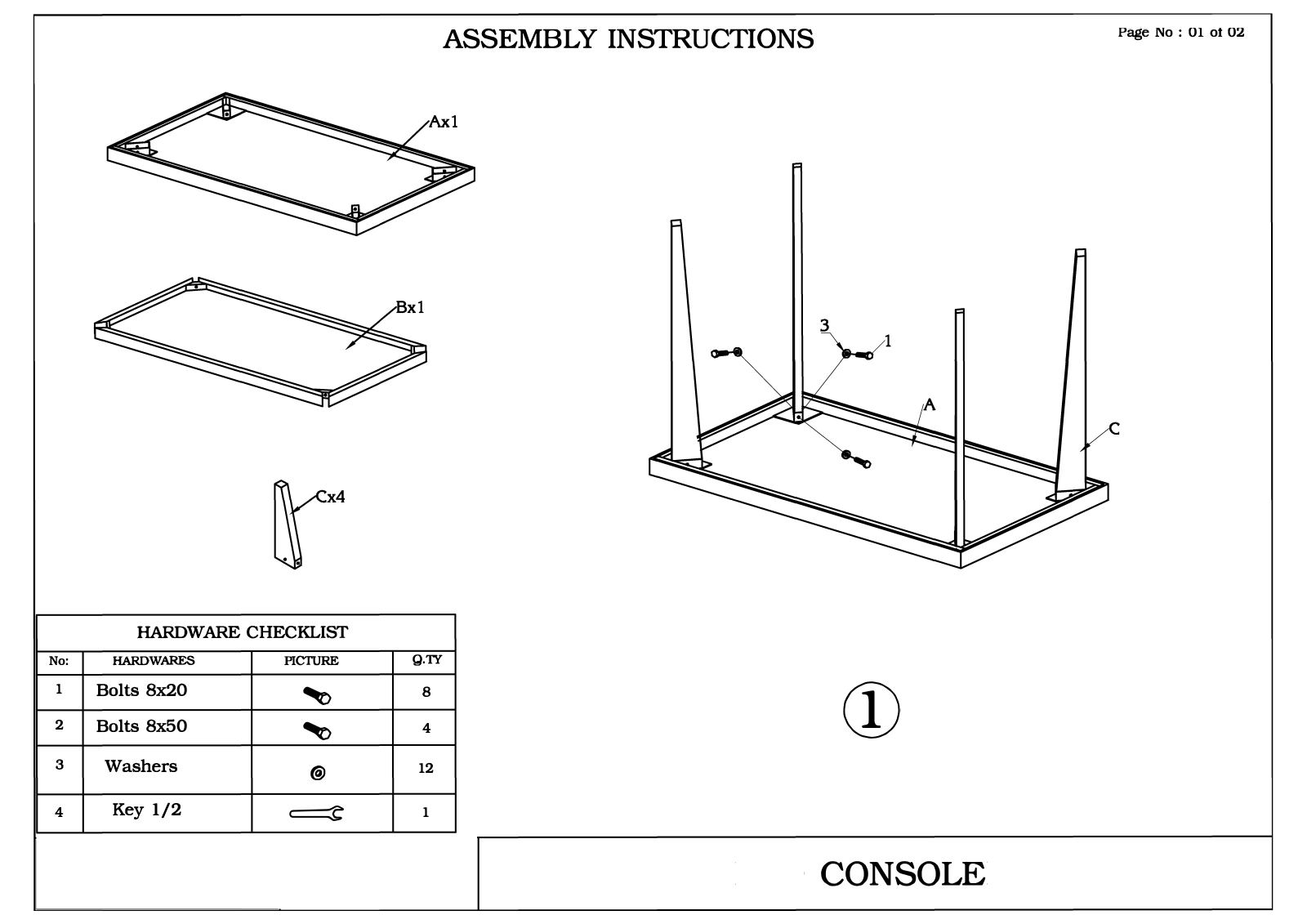 AllModern W003573607 Installation & Assembly - ManualMachine.com