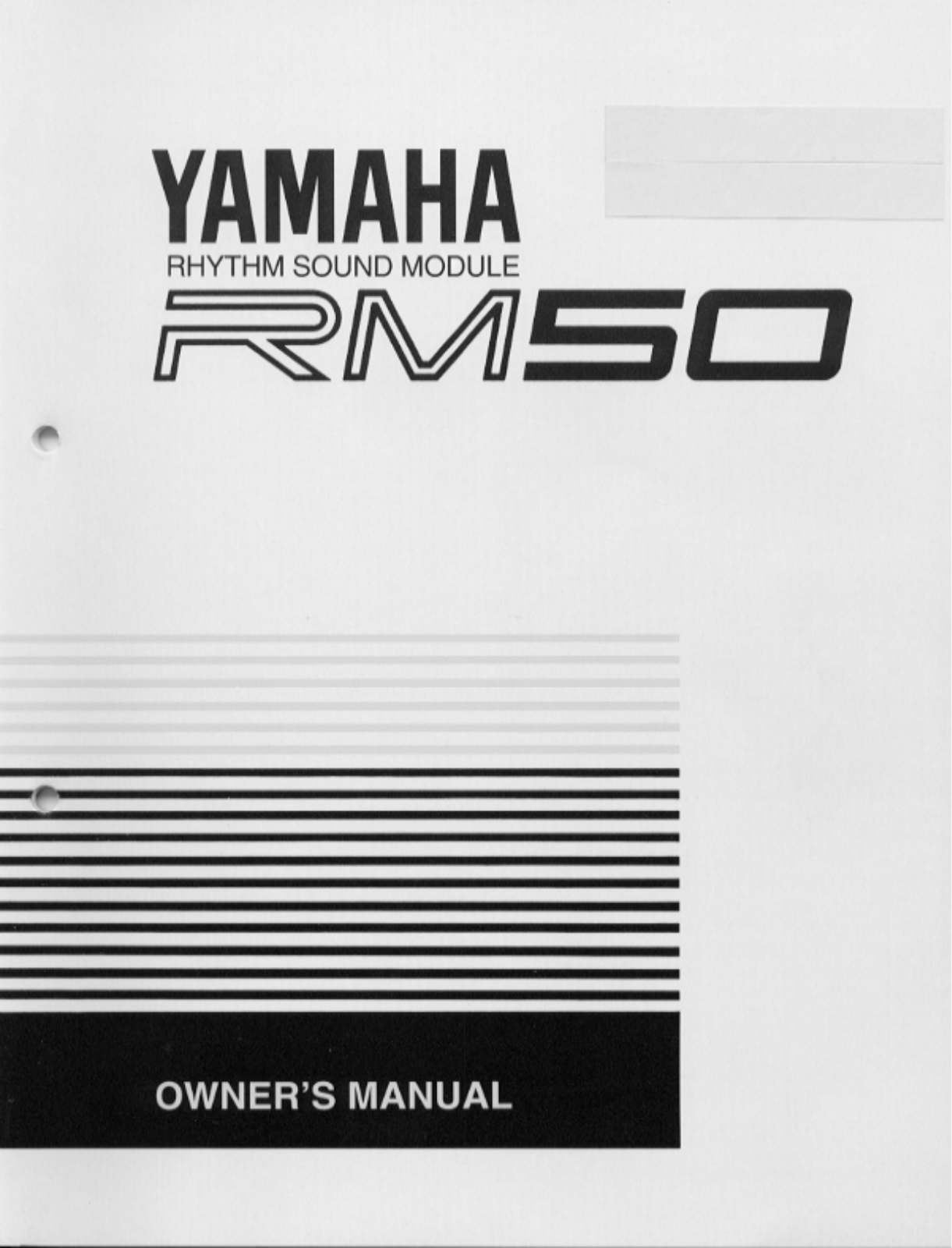 Yamaha RM50E User Manual