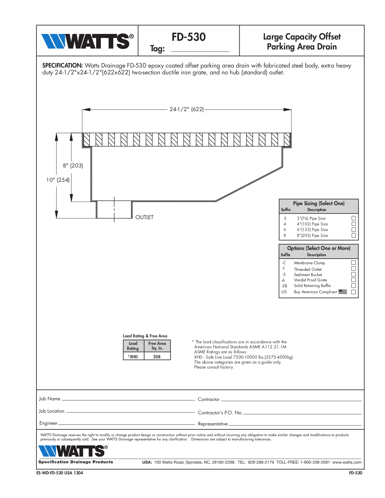 Watts FD-530 User Manual - ManualMachine.com