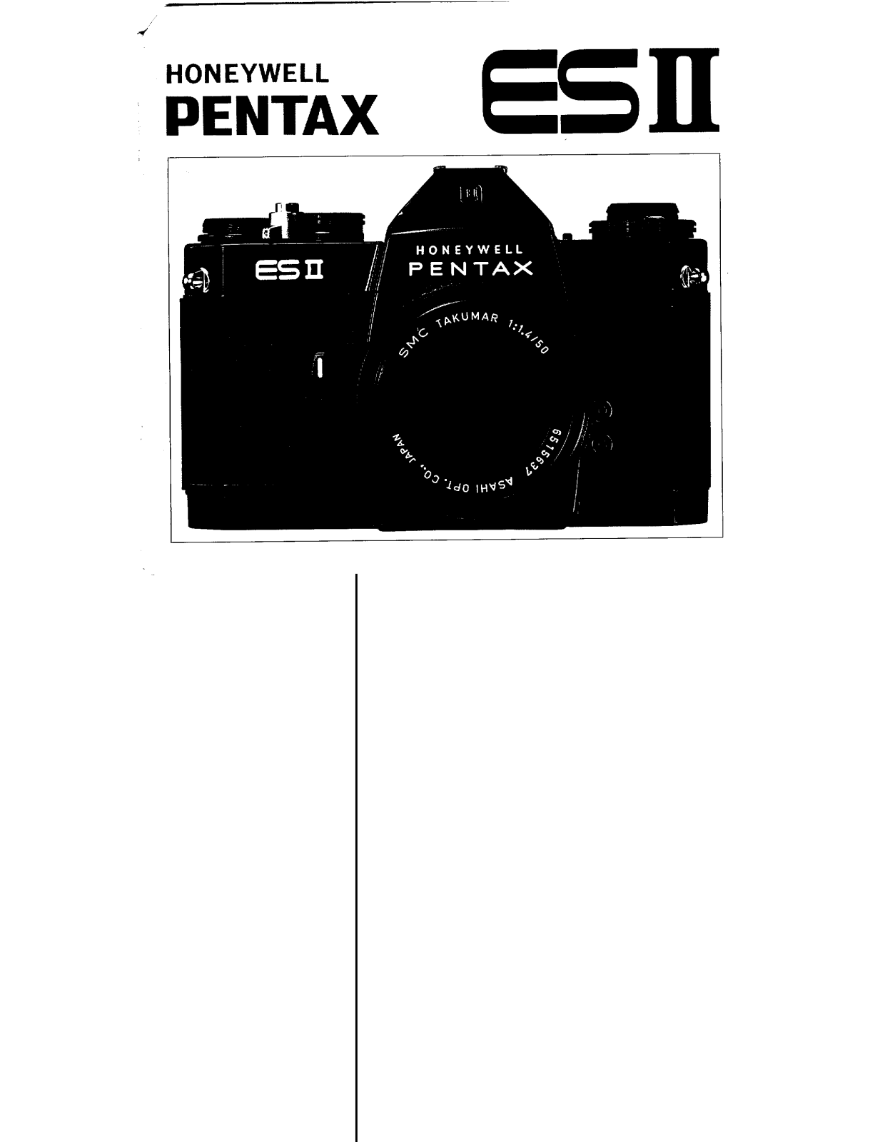 Pentax ES II User Manual