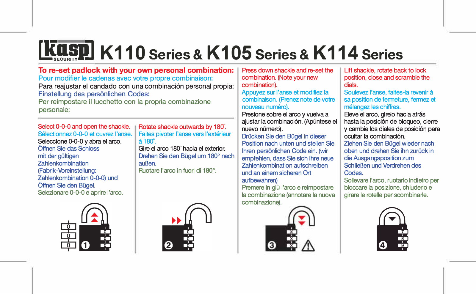 Kasp K11430D, K11440D User guide