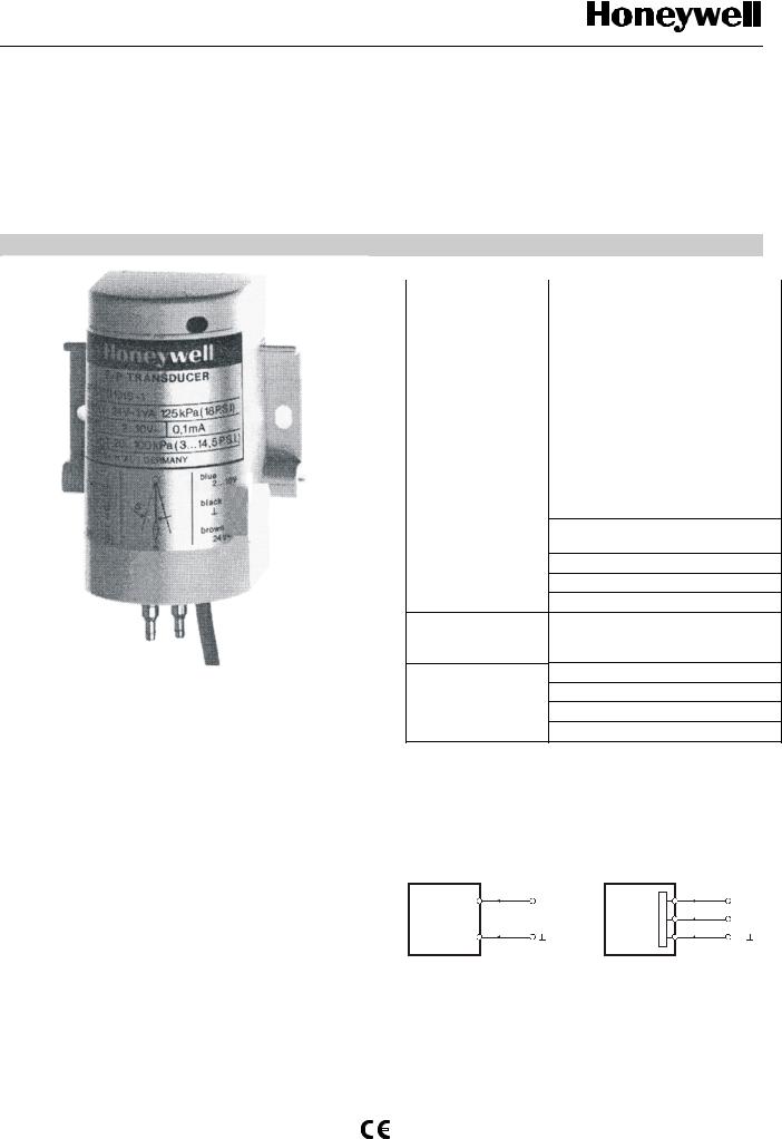 Honeywell RP7517A PRODUCT DATA