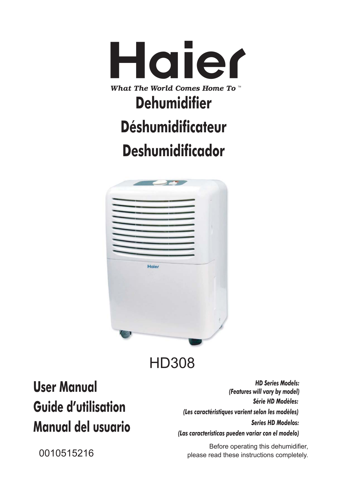 Haier HD308 Manual