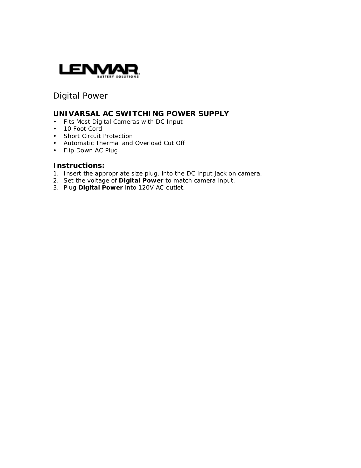 Lenmar PRO37 User Manual