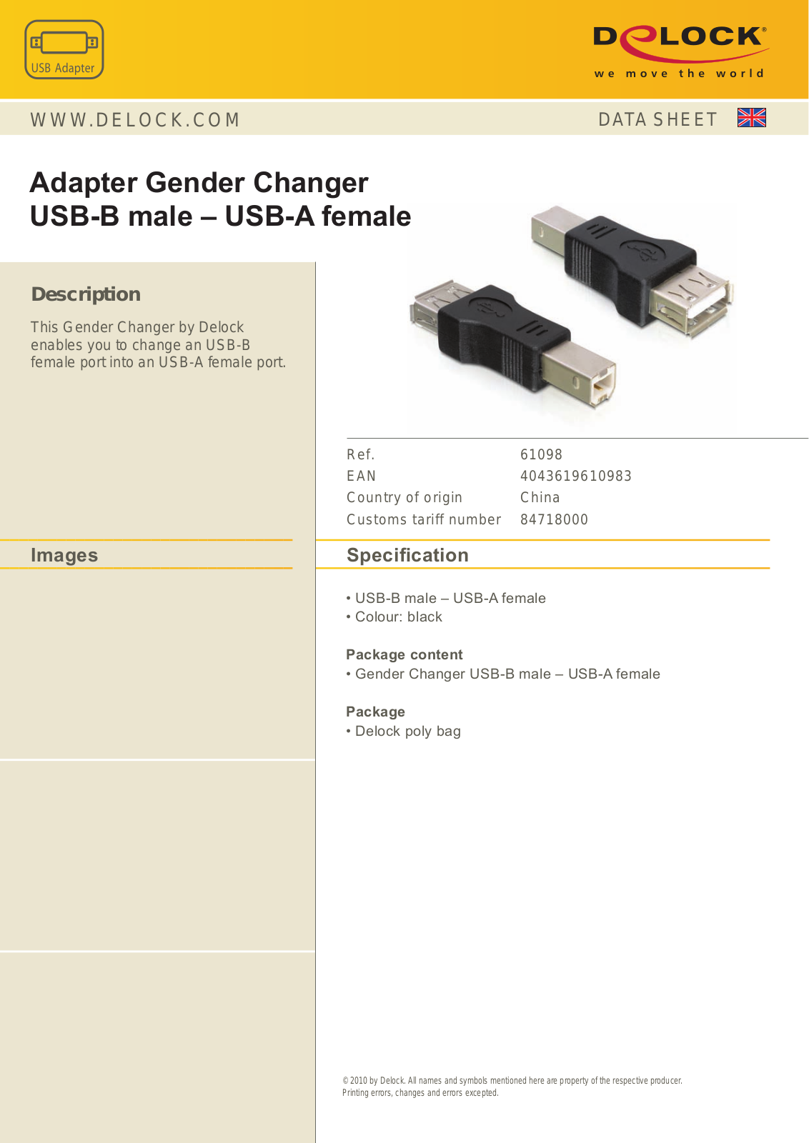 DeLOCK 61098 User Manual