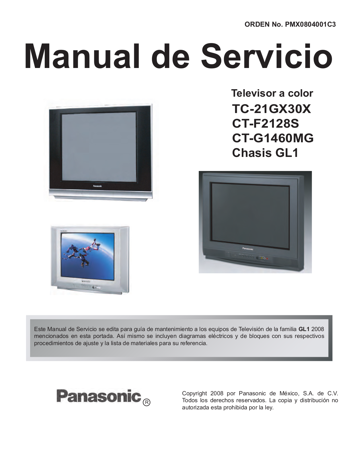 Panasonic TC-21GX30X, CT-F2128S, CT-G1460MG Diagram