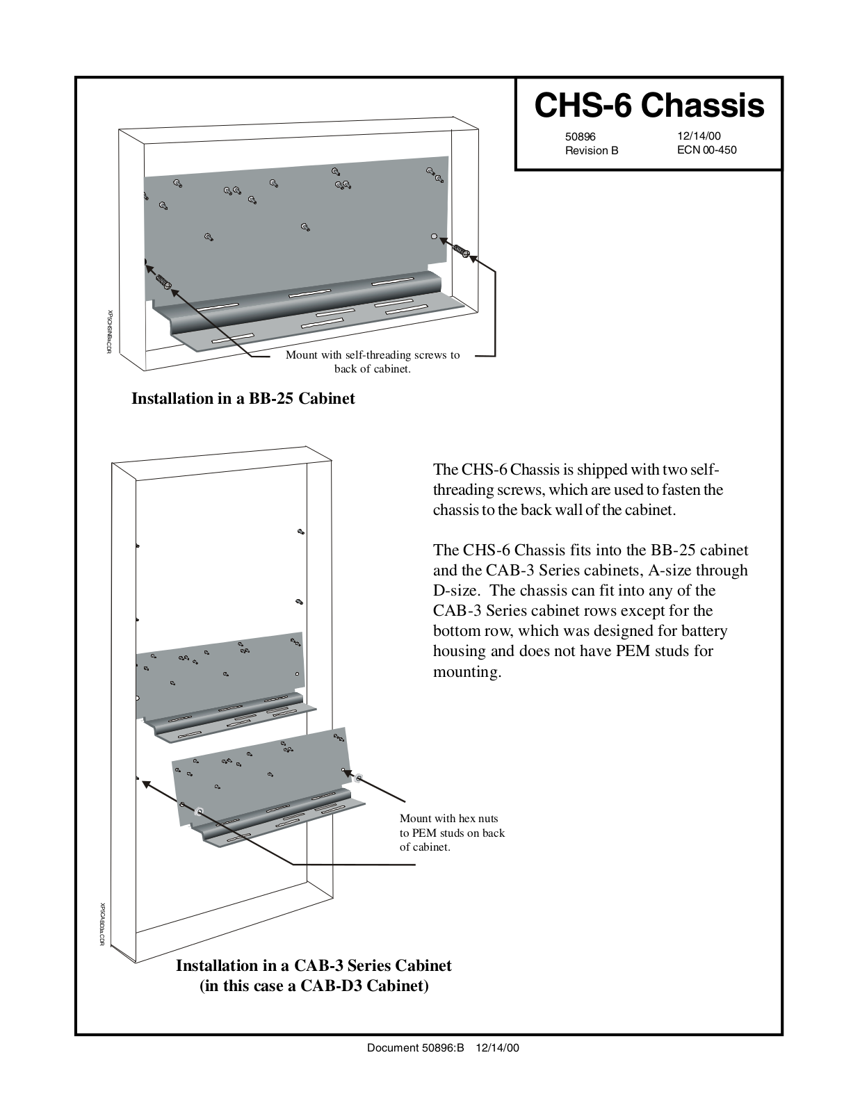 Fire-Lite CHS-6 User Manual