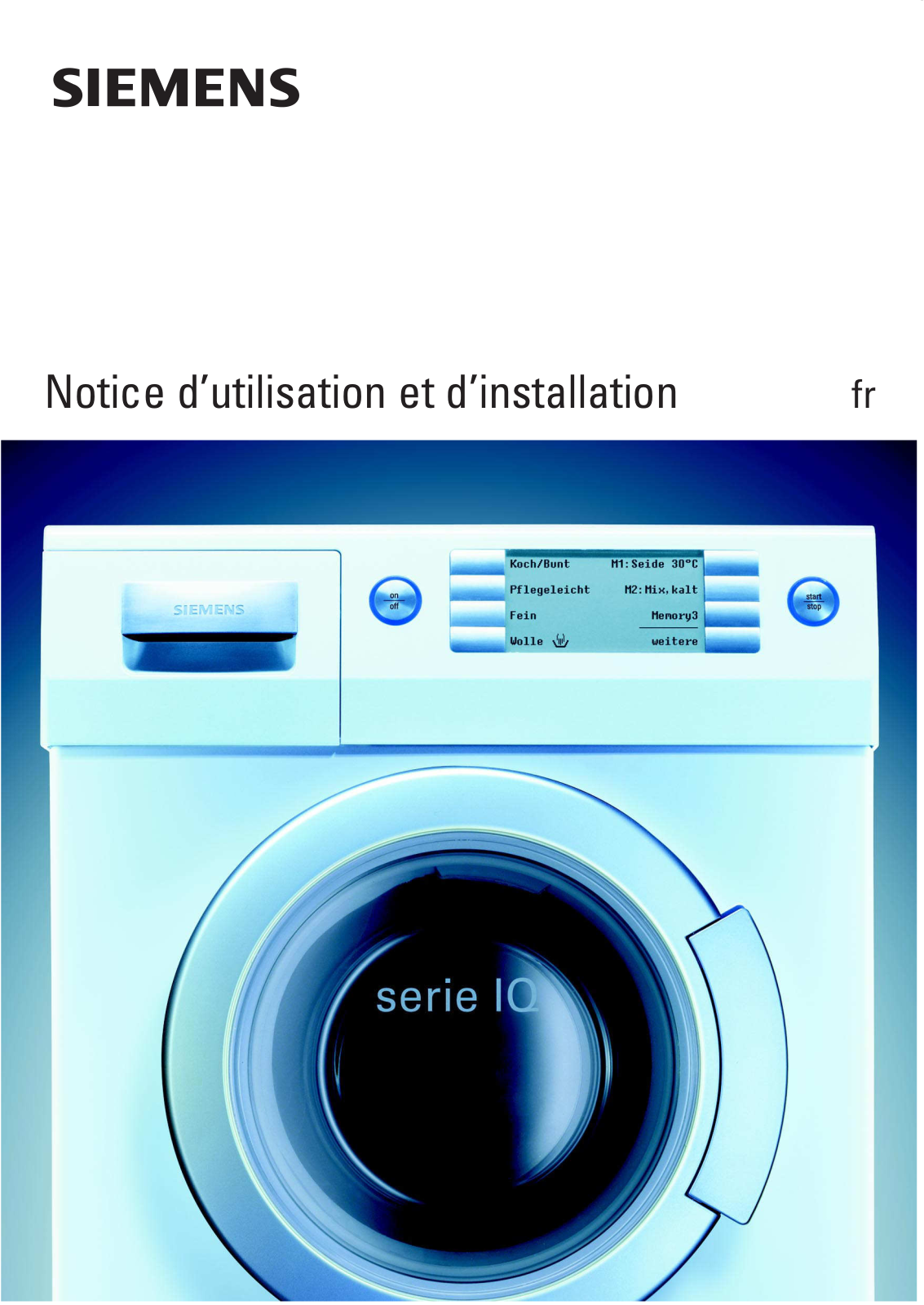 SIEMENS WIQ1430 User Manual