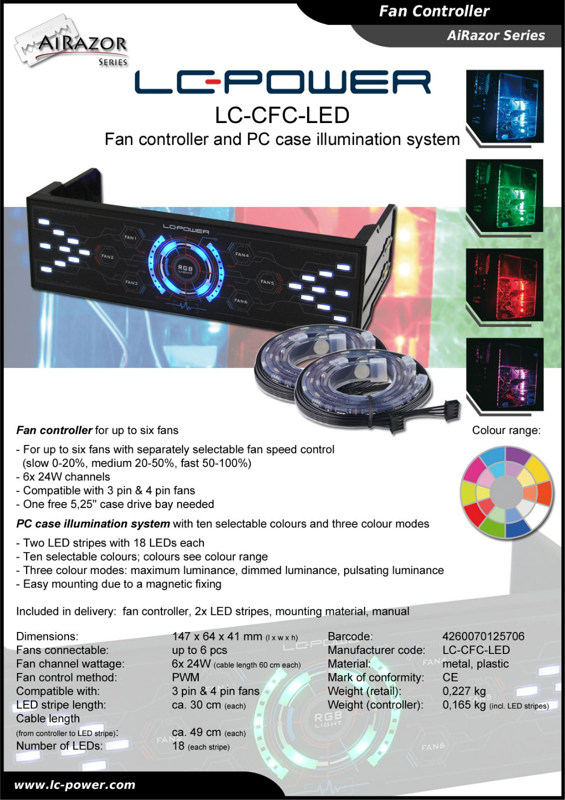 LC-Power LC-CFC-LED User Manual