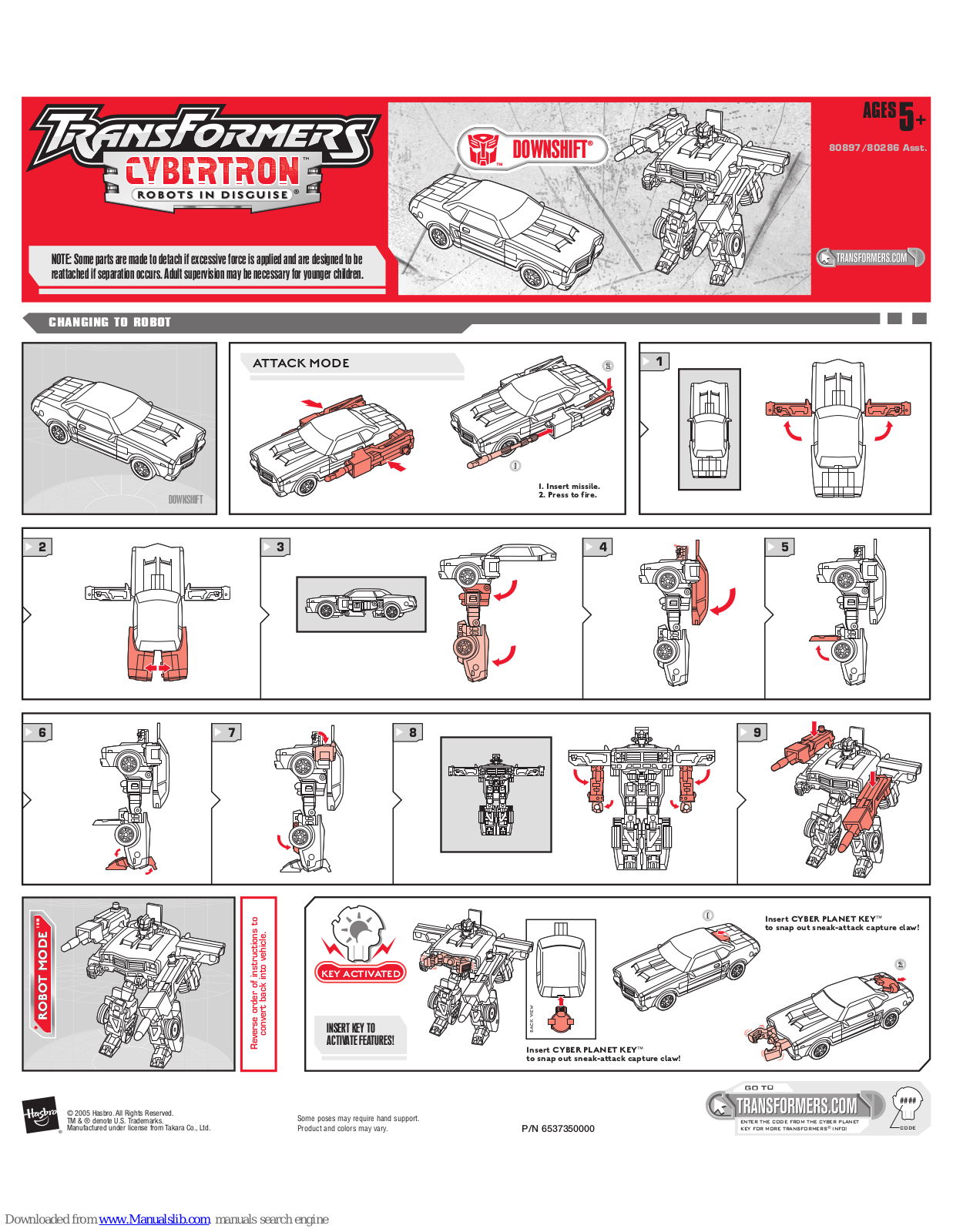 Hasbro 80897, 80286 Instructions Manual - ManualMachine.com