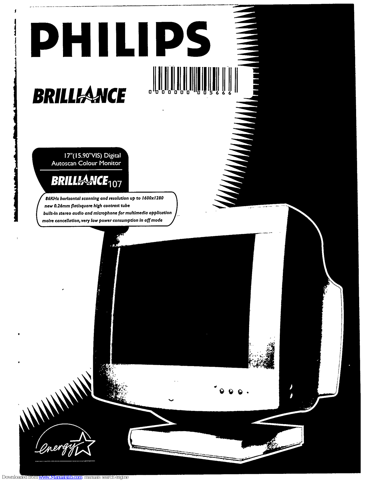 Philips 17A8808N, Brilliance 107 Operating Instructions Manual