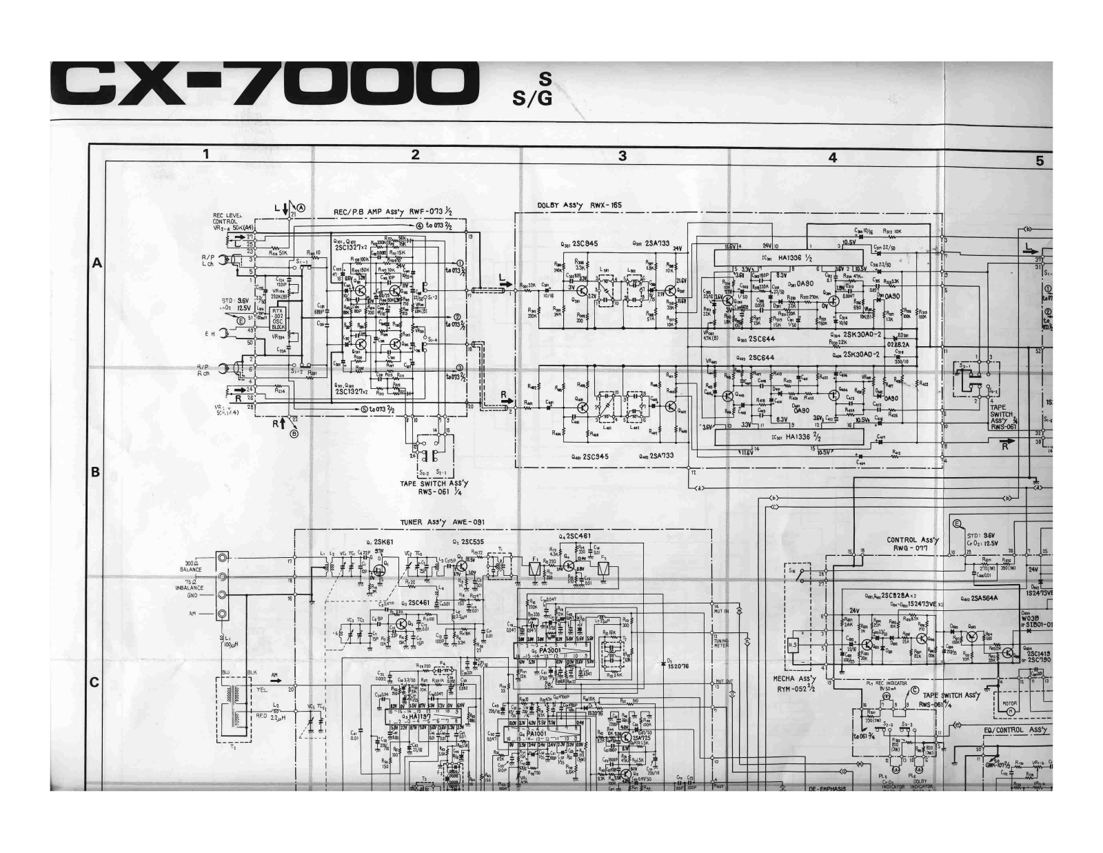 Pioneer CX-7000 Schematic