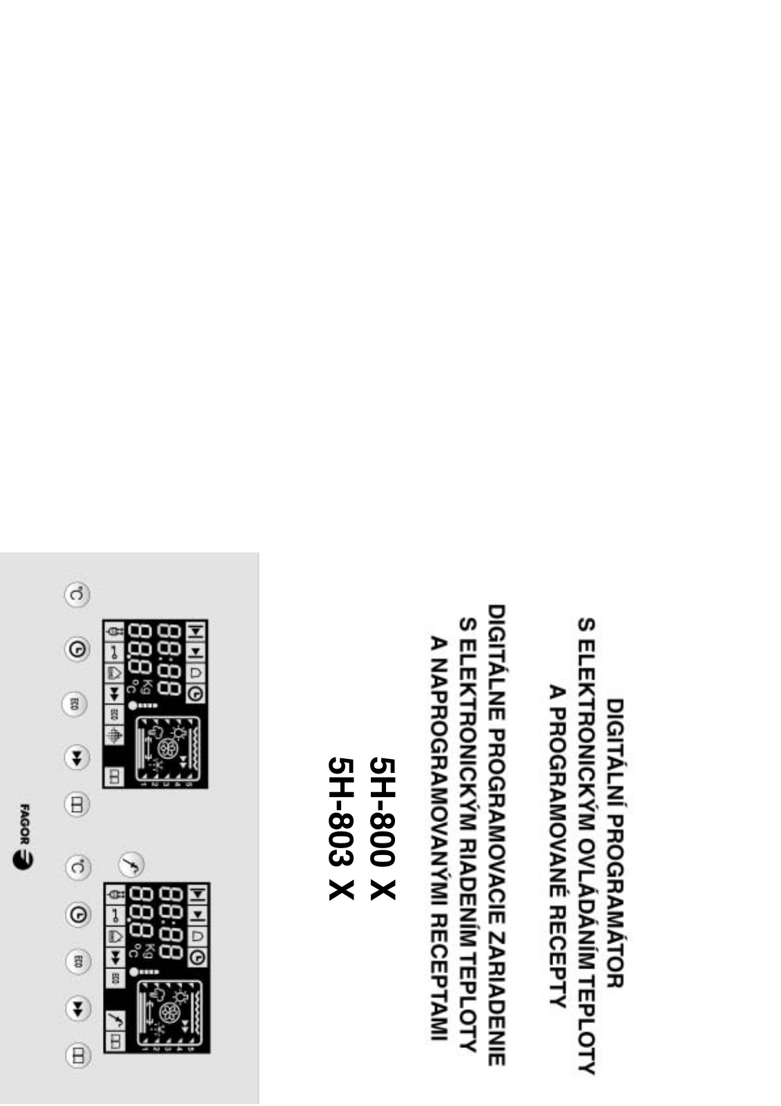 Fagor 5H-800 X, 5H-803 X User Manual