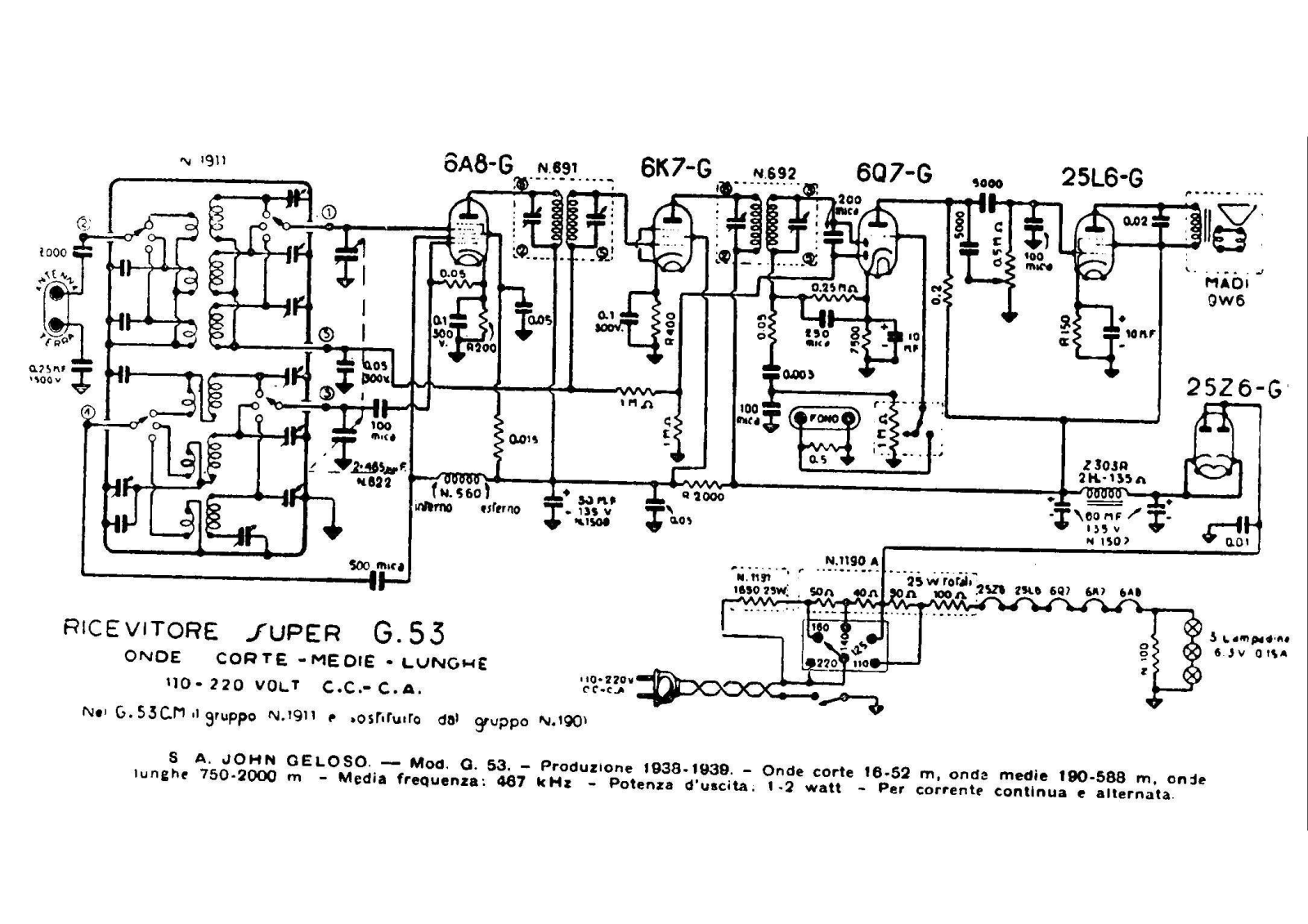 Geloso g53 schematic