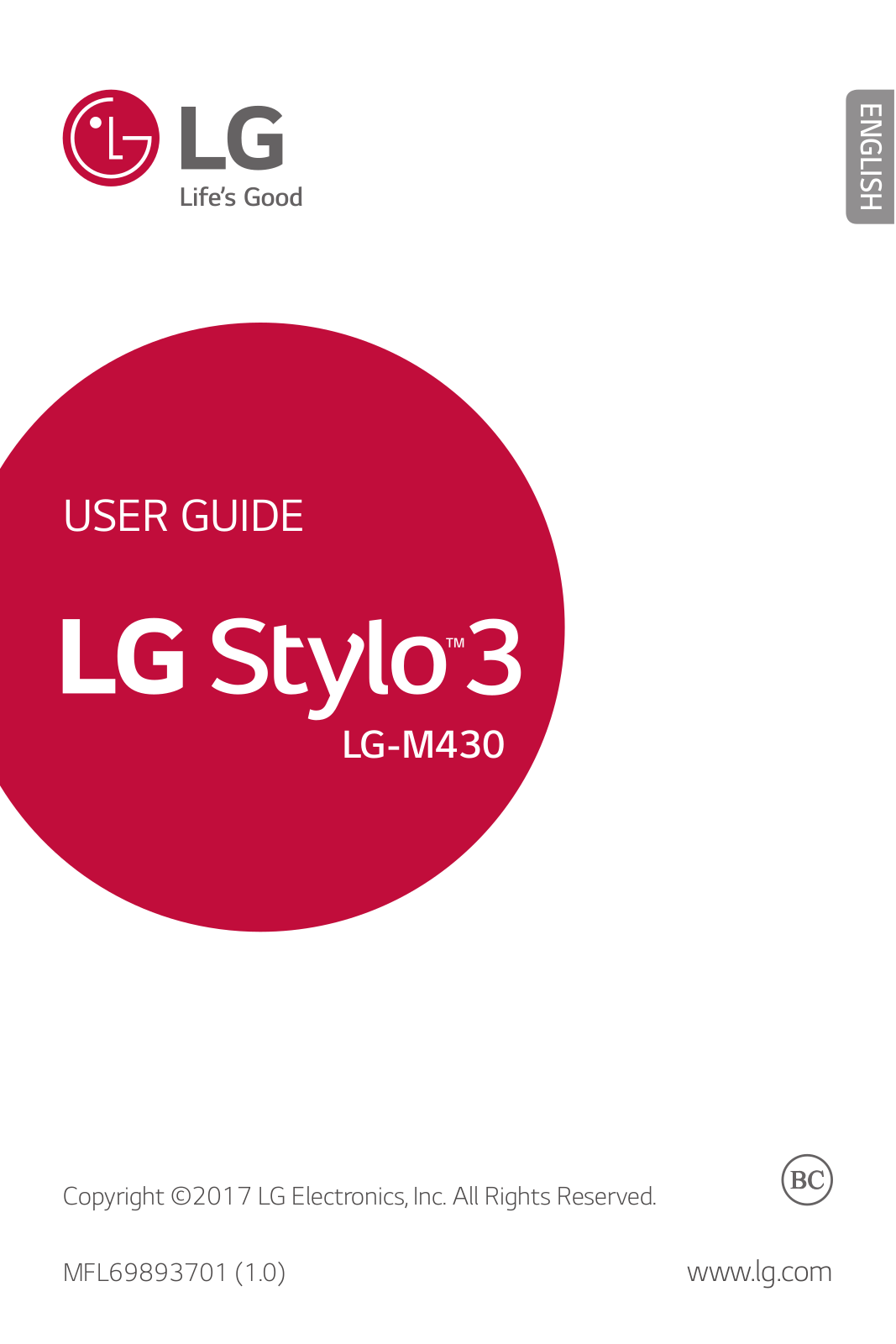 LG M430 Instruction Manual