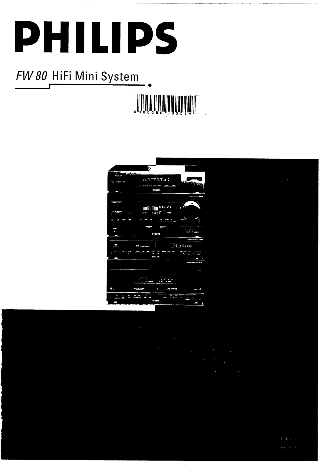 Philips FW80/25, FW80/22, FW80/21X, FW80/02, FW80 User Manual