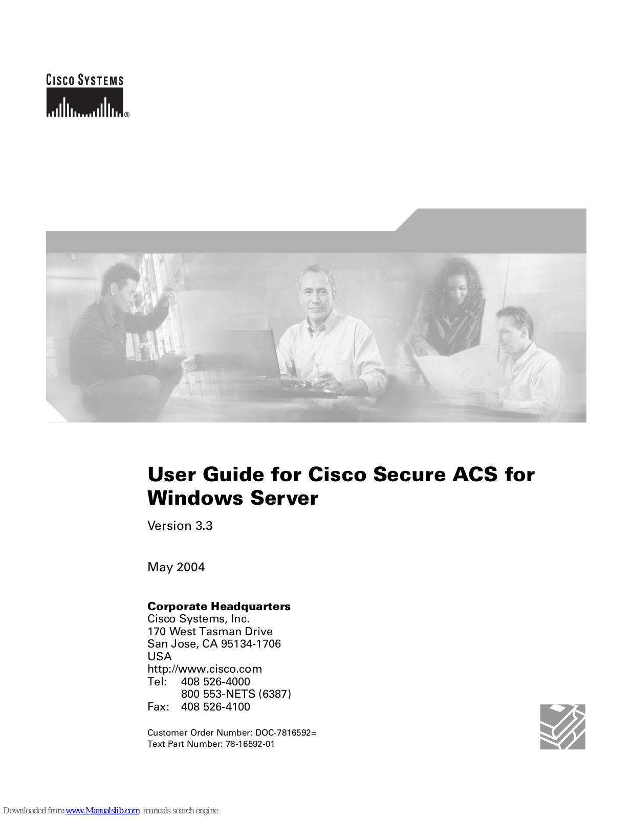 Cisco 3.3, Secure Access Control Server, Secure ACS User Manual