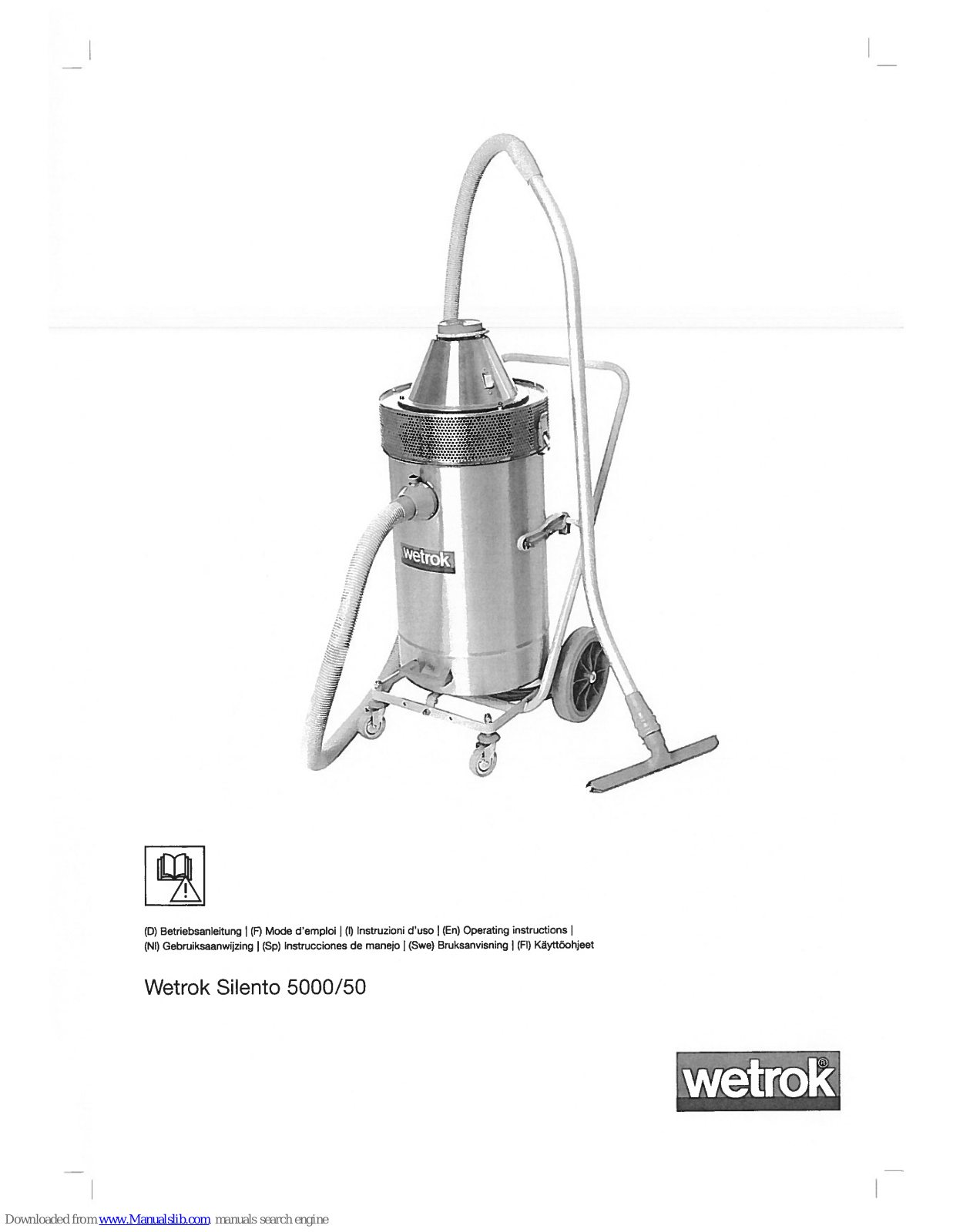 Wetrok SILENTO 5000/50 Operating Instructions - ManualMachine.com