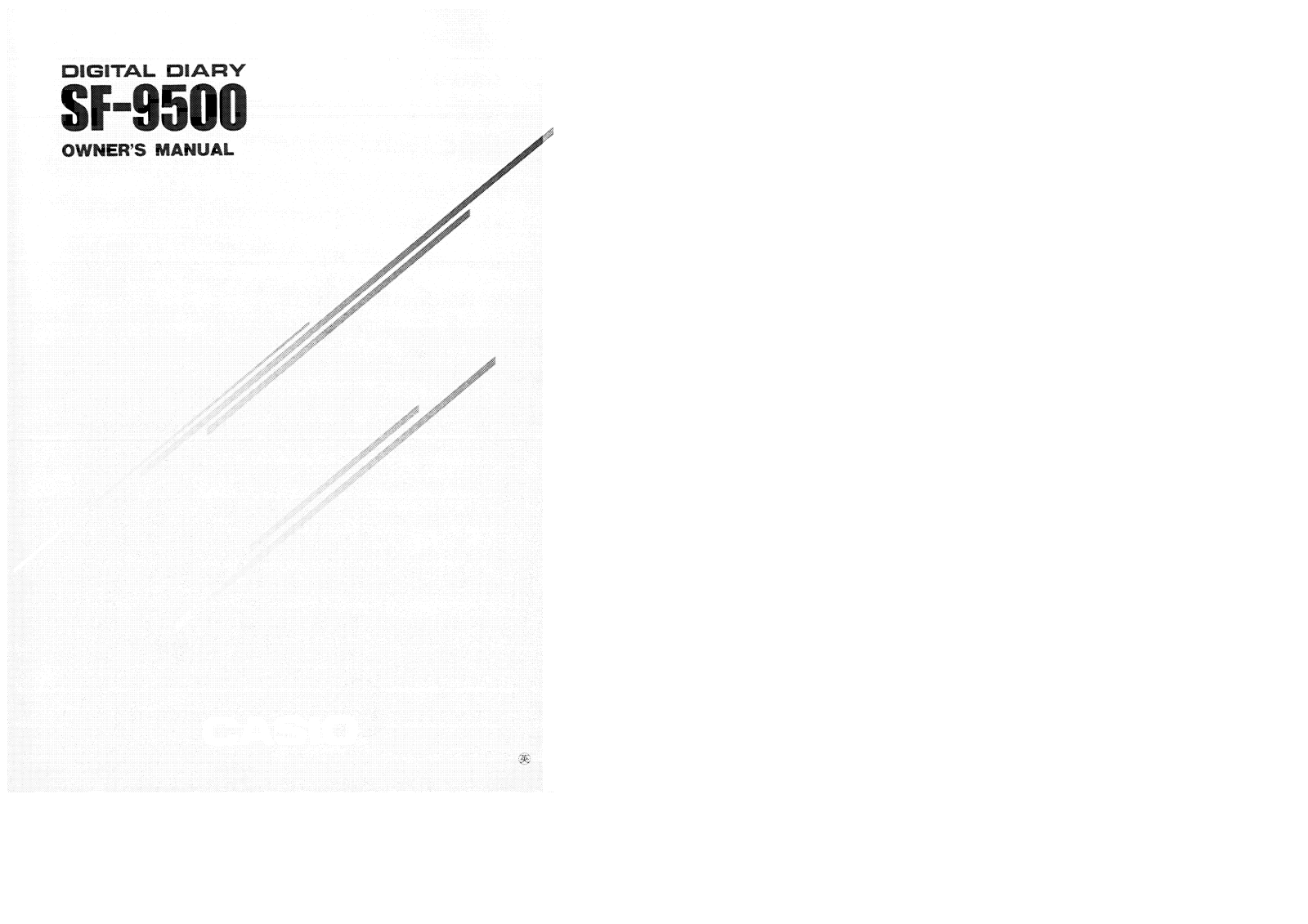 CASIO SF-9500 User Manual