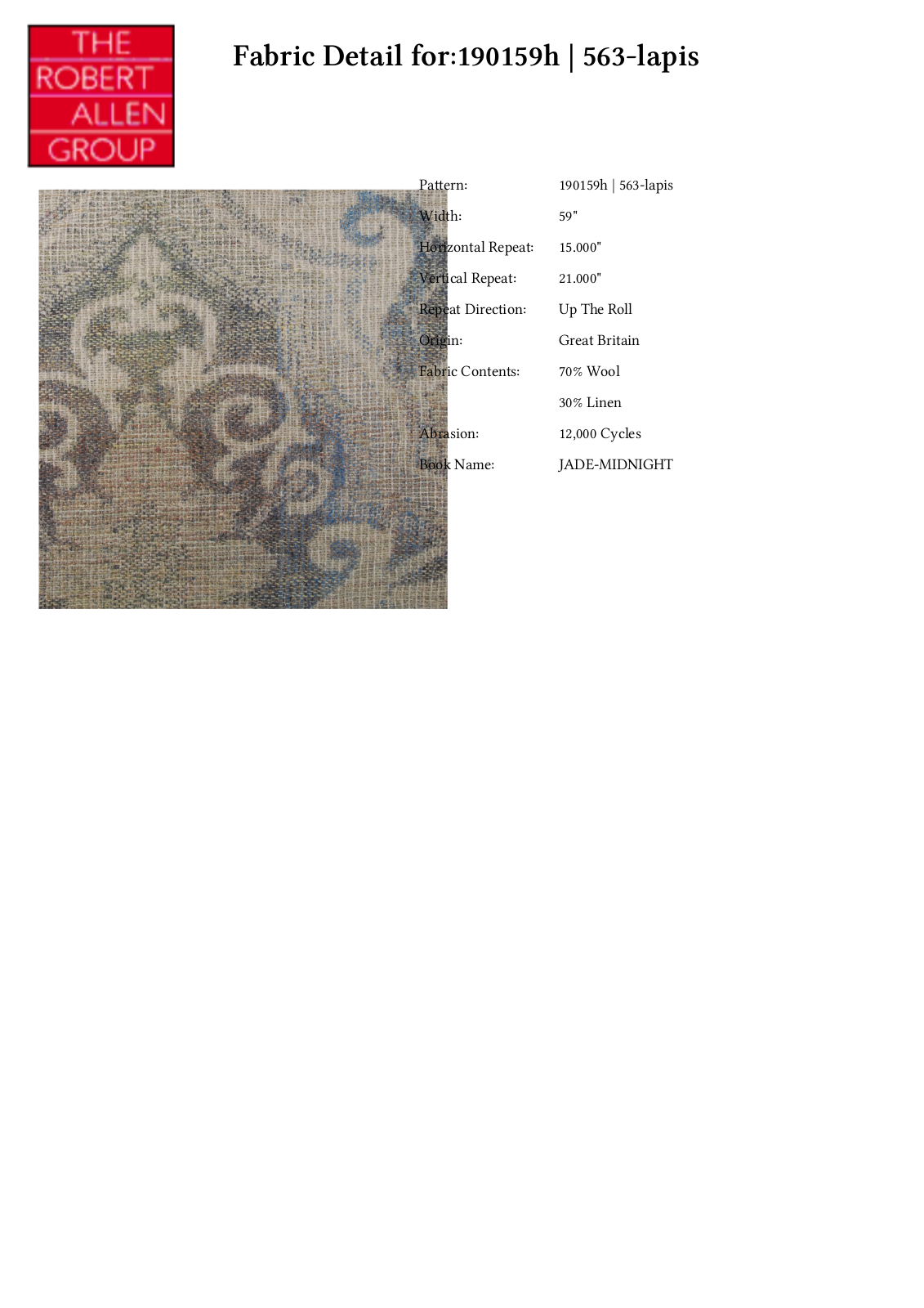 Duralee CRAL5486 Specifications - ManualMachine.com