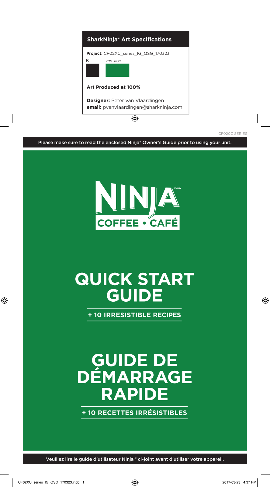 Ninja CF021 Quick Start Guide