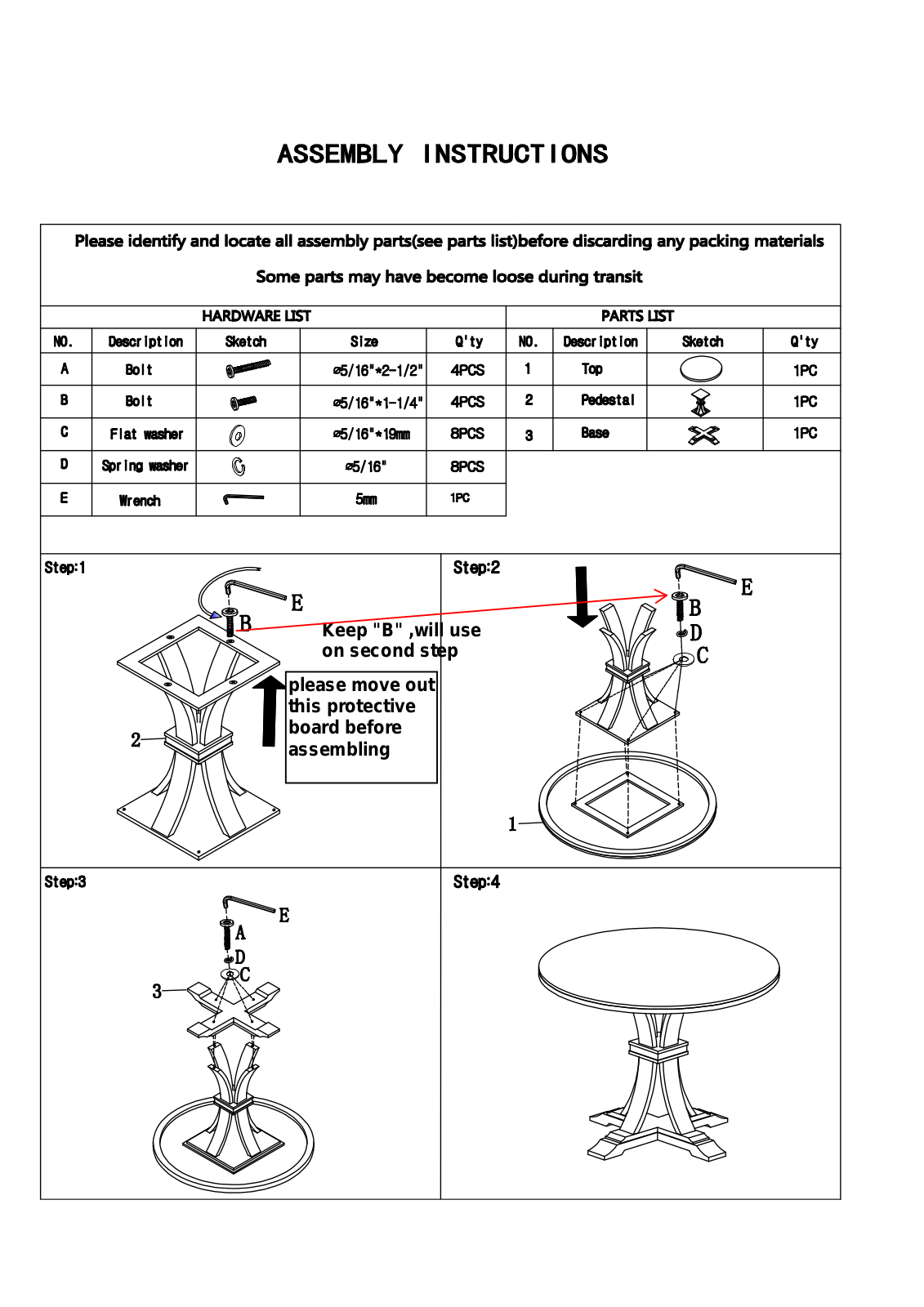 Red Barrel Studio W003004473 Installation & Assembly (Table) - ManualMachine.com