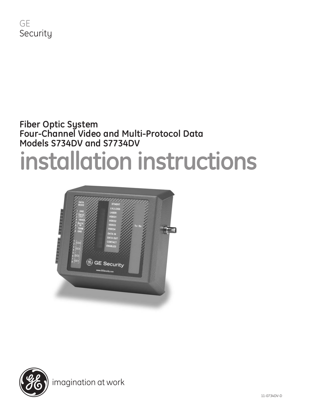 Interlogix S7734DV User Manual