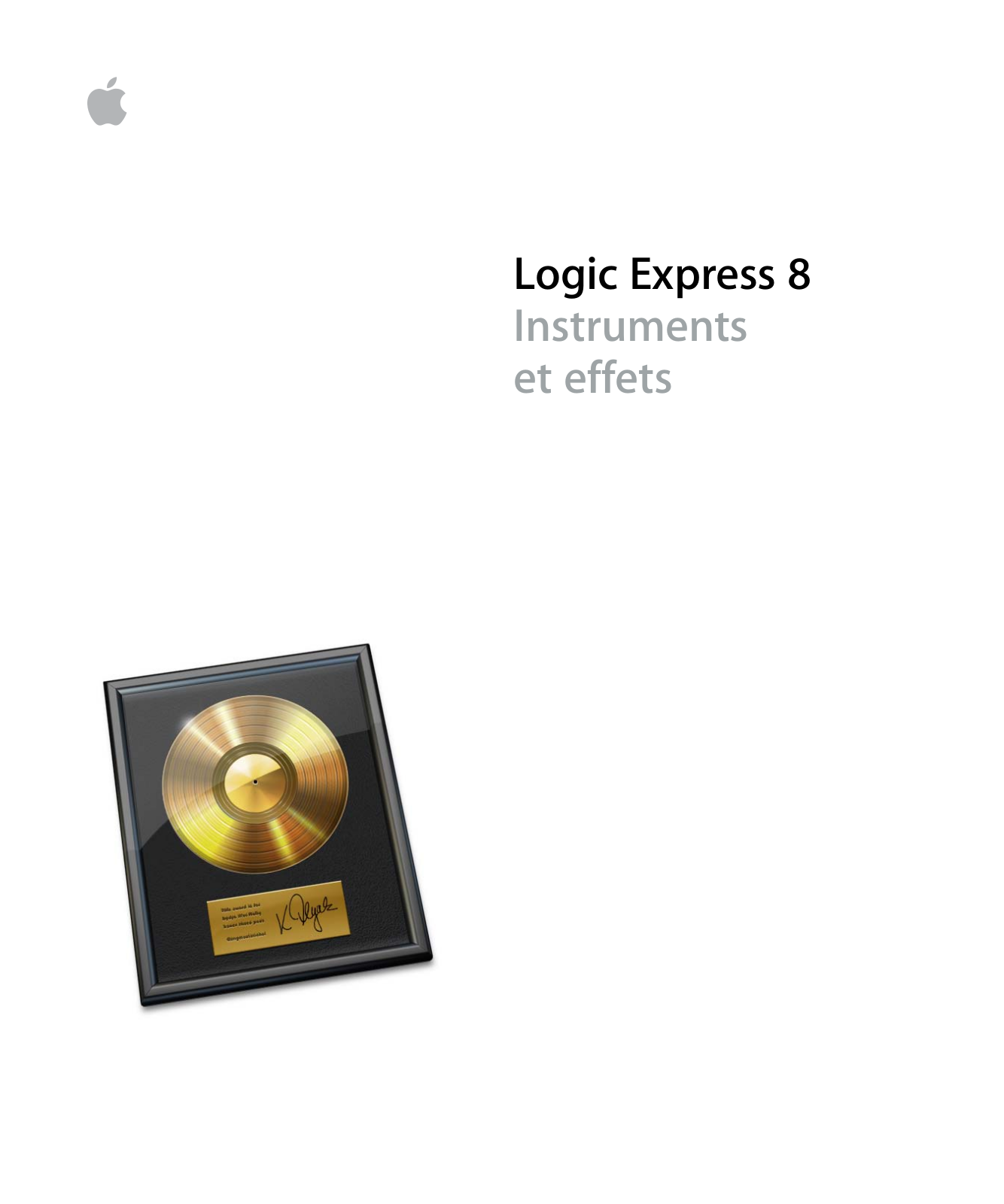 APPLE Logic Express 8 Instruments et effets