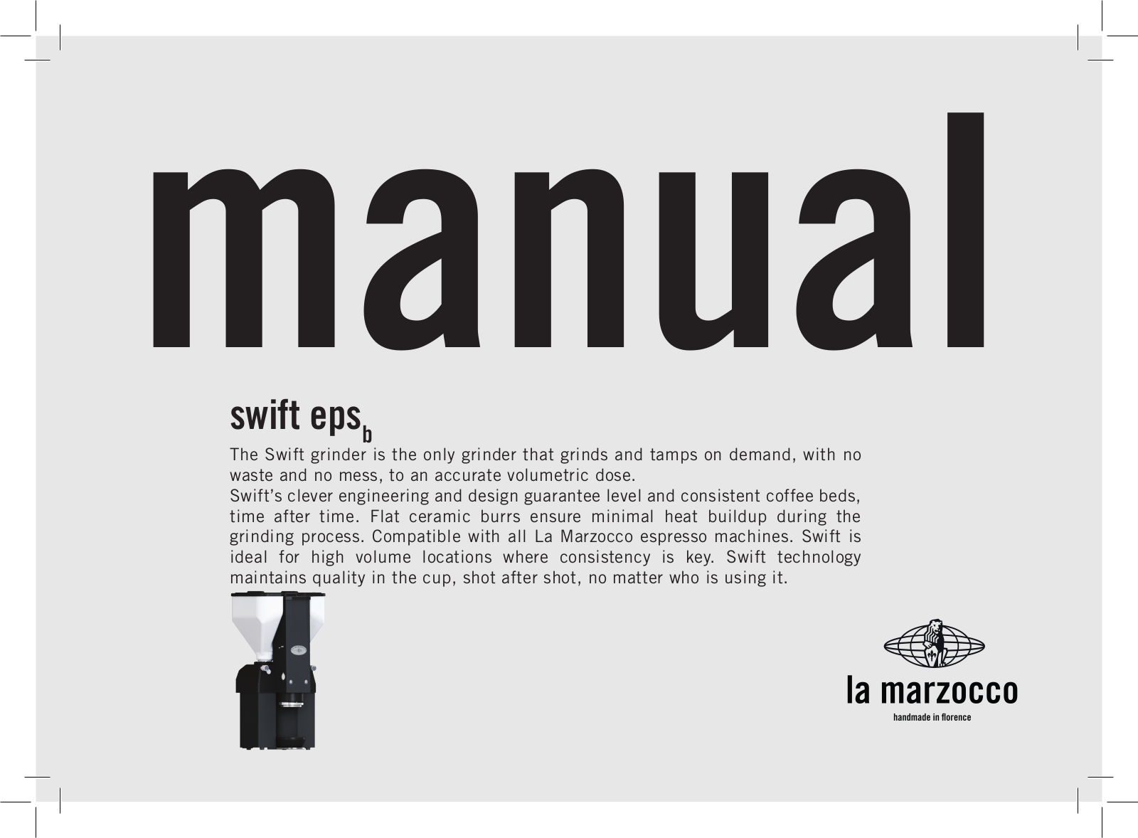 La Marzocco Swift EPS User Manual