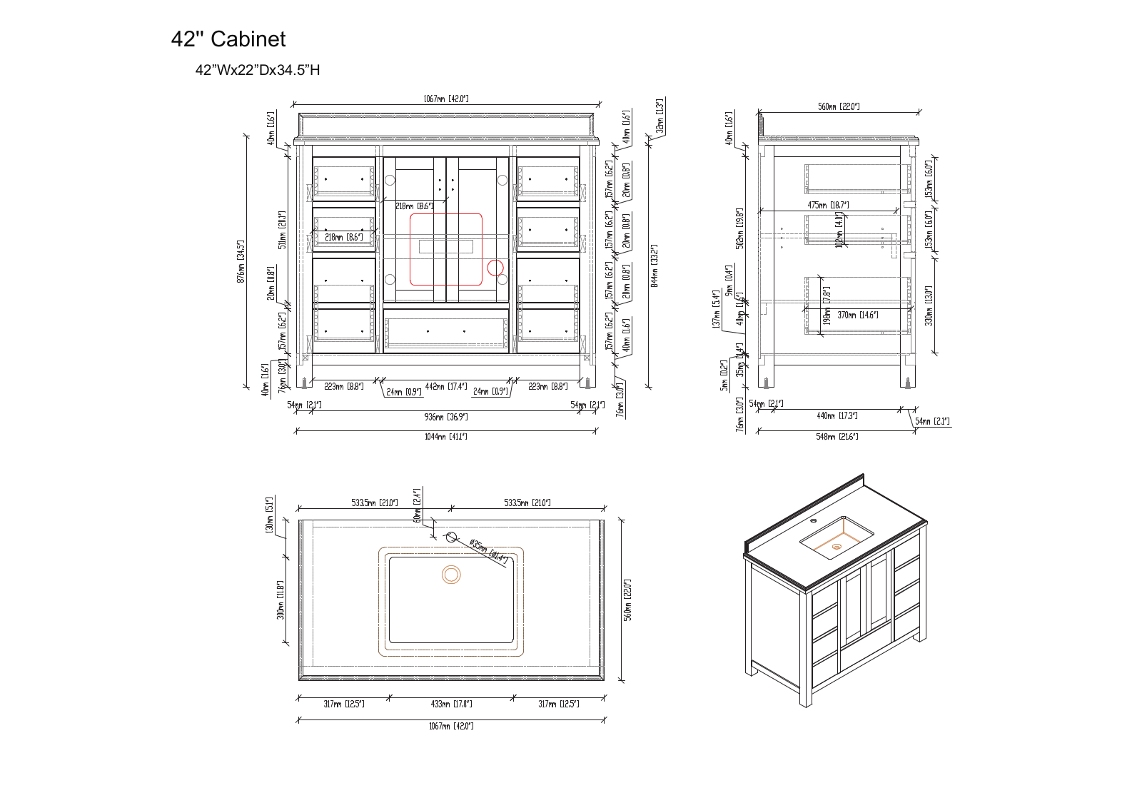 Red Barrel Studio W000877357 Dimensions - ManualMachine.com