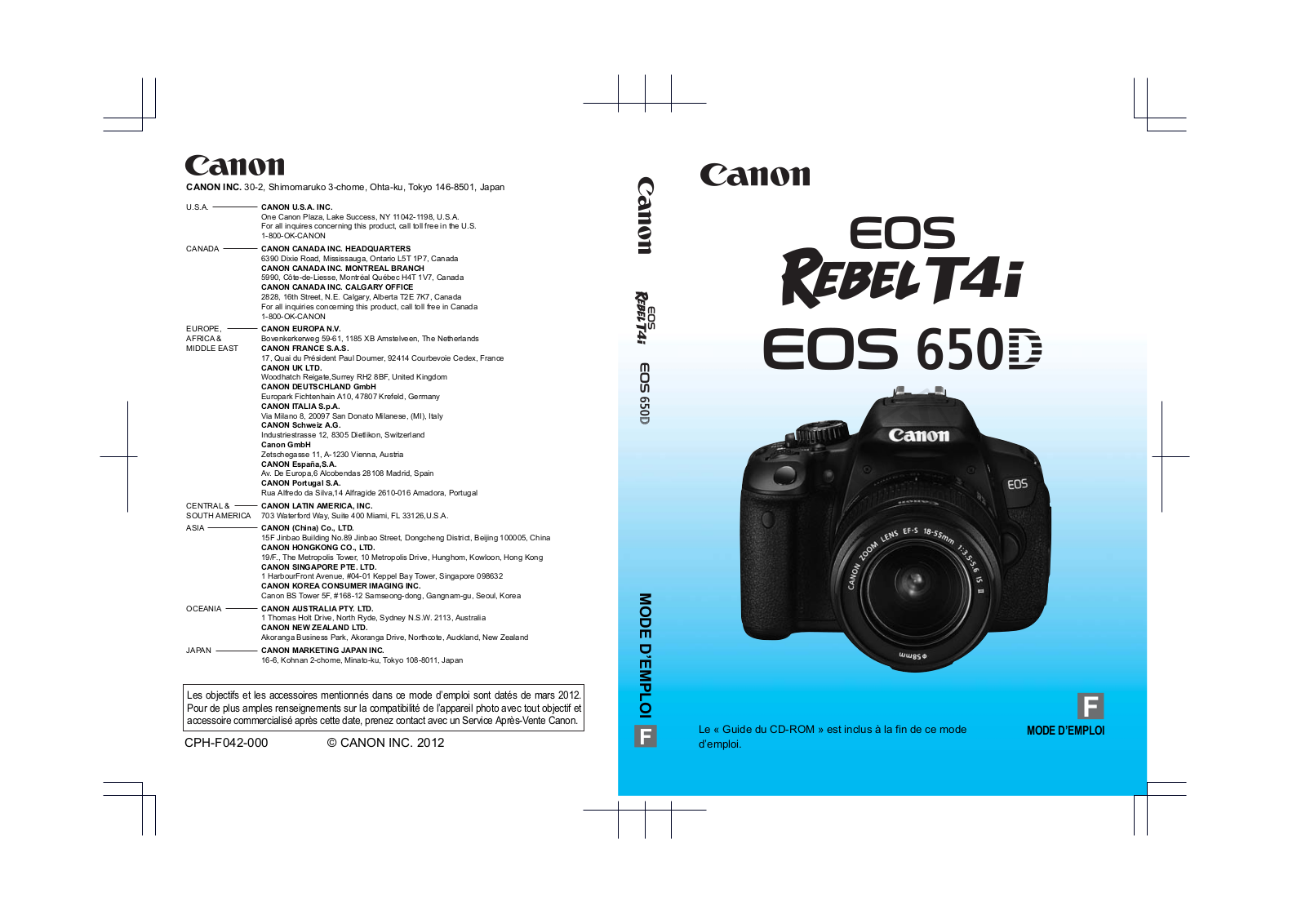 CANON EOS 650D Instruction Manual