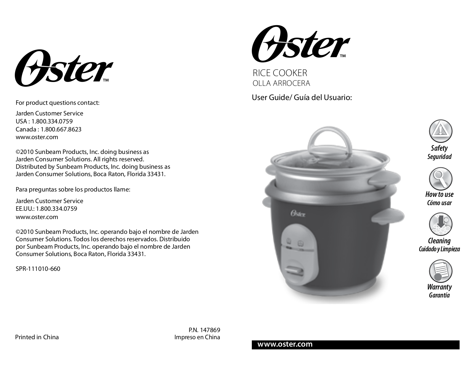 Oster 147869 User Manual