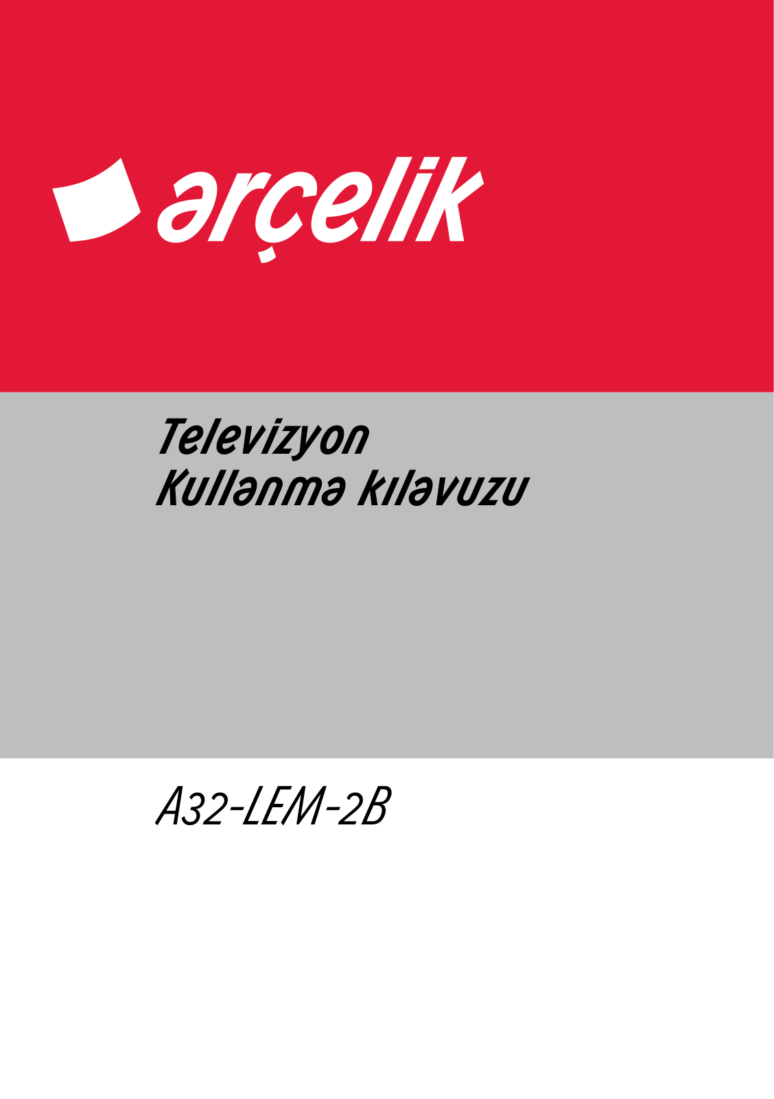 Arçelik A32-LEM-2B User manual