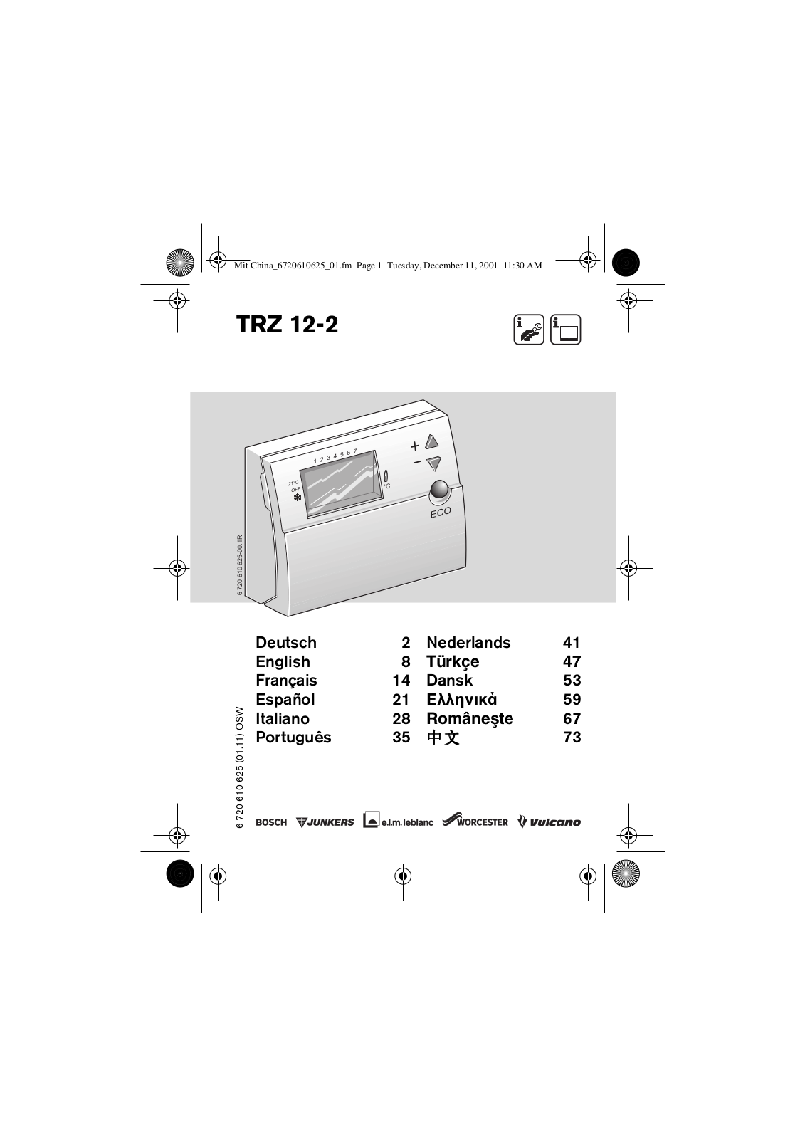 Bosch TRZ 12-2 User Manual