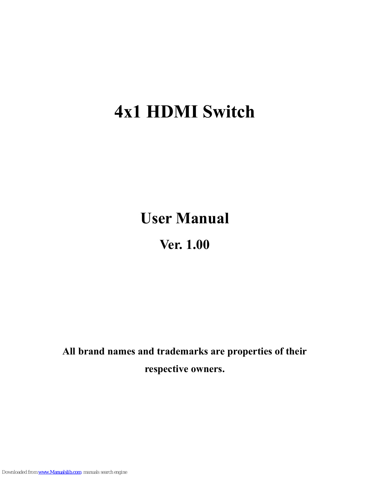 SUNRICH TECHNOLOGY M-410 User Manual