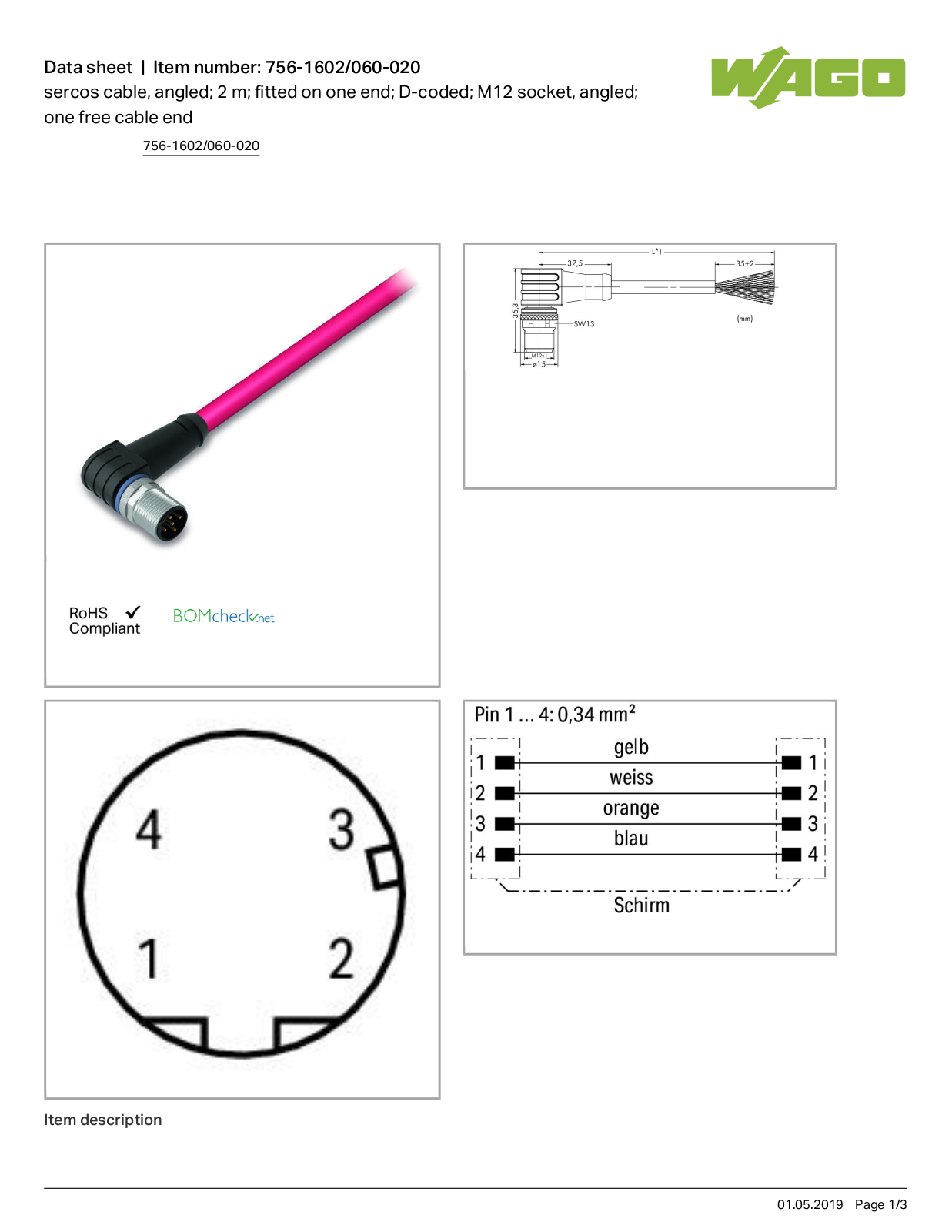 Wago 756-1602/060-020 Data Sheet