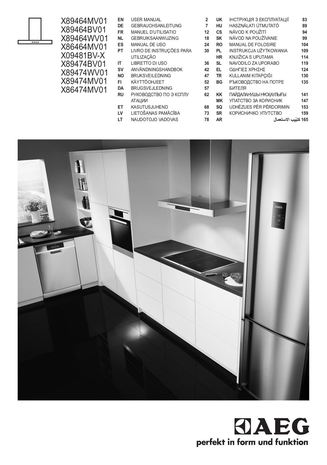 AEG X89464MV01 User Manual