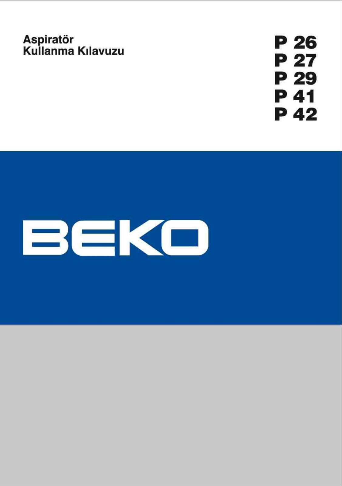 Beko P29 User manual - ManualMachine.com