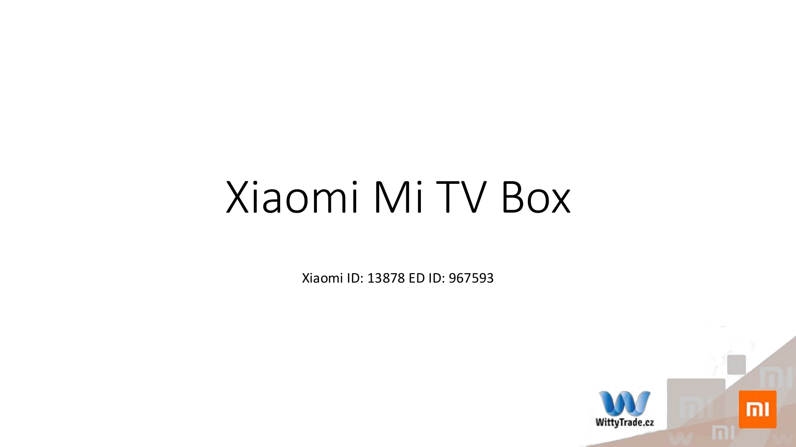 Xiaomi Mi TV Box S User Manual