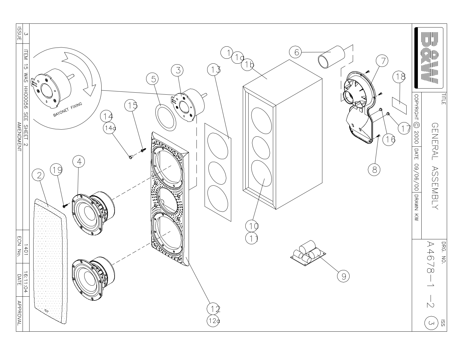 Bowers and Wilkins LCR-3 Service manual