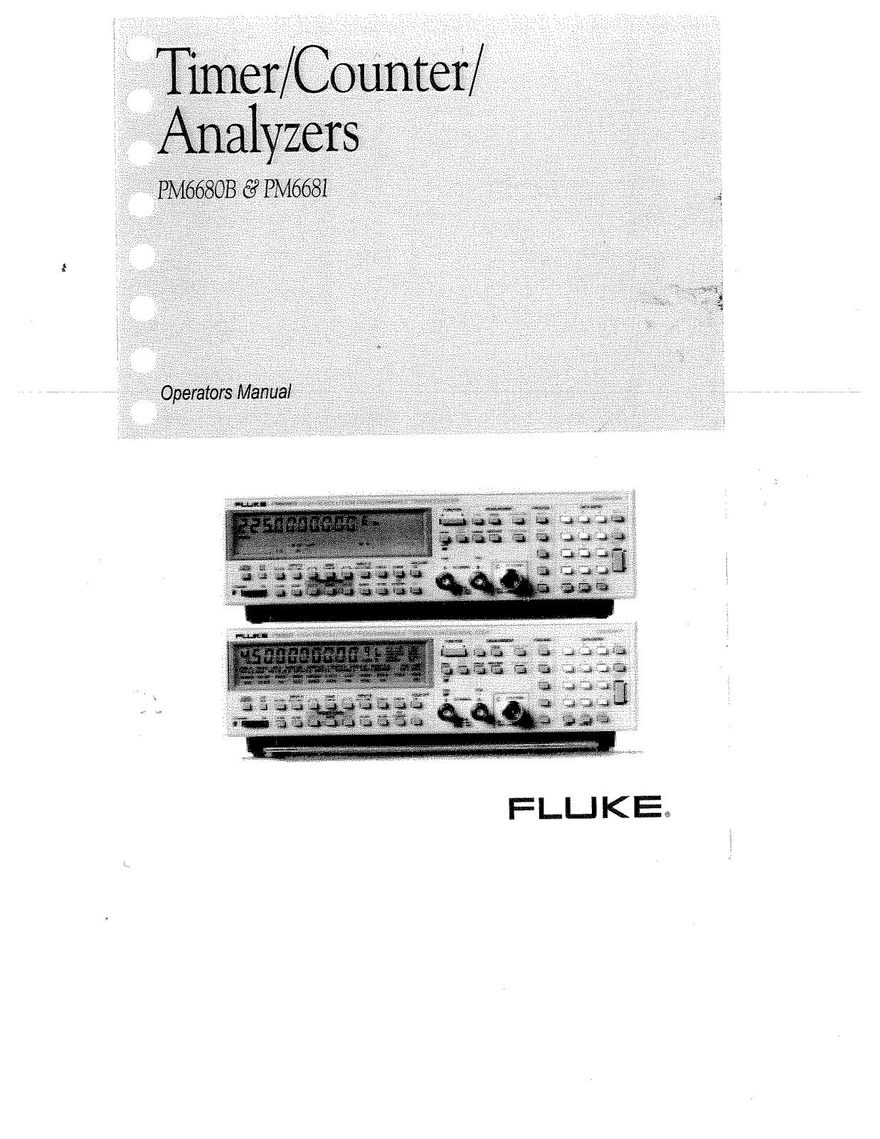 Fluke PM6680B, PM6681 User Manual