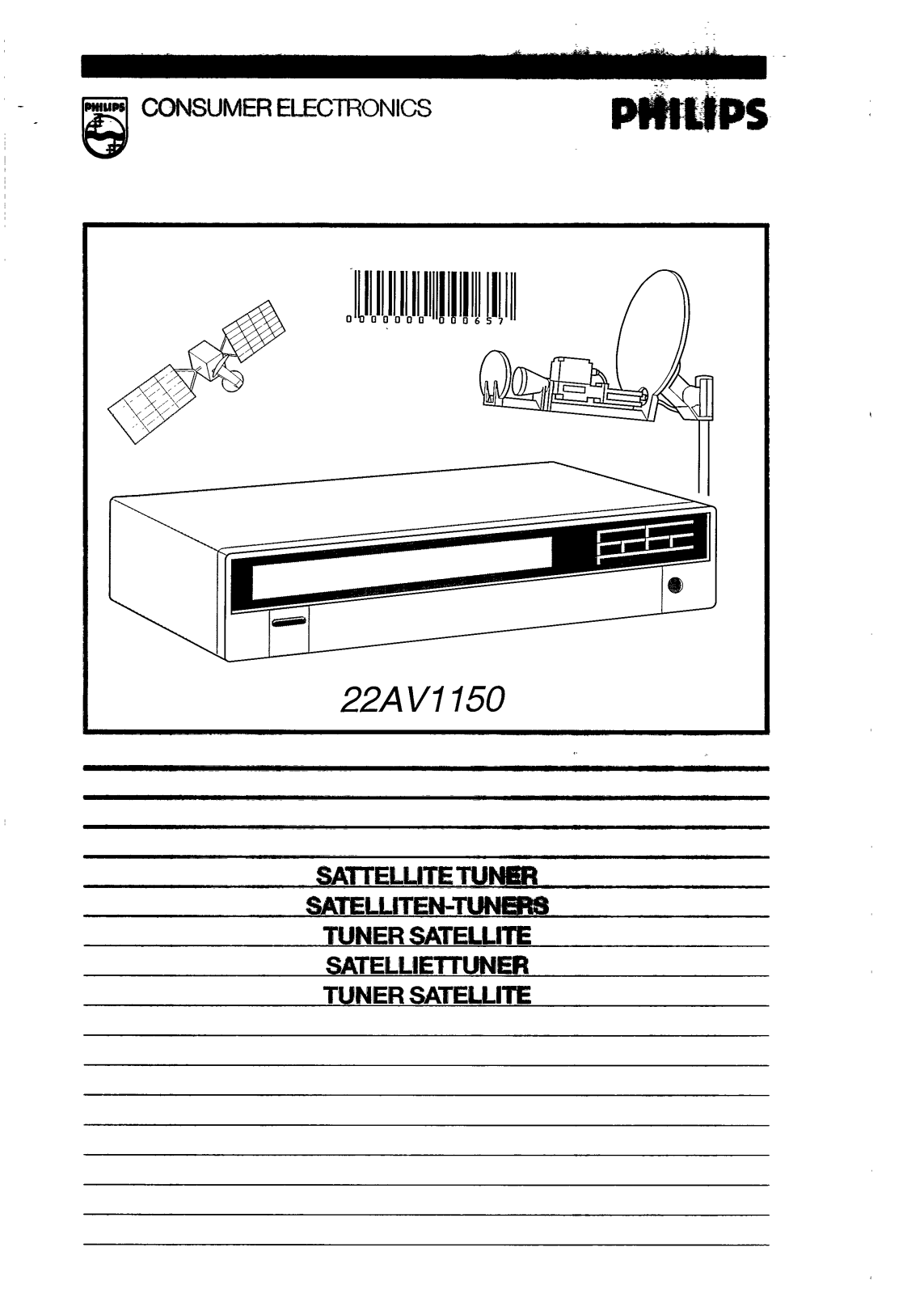 Philips 22AV1150 User Manual